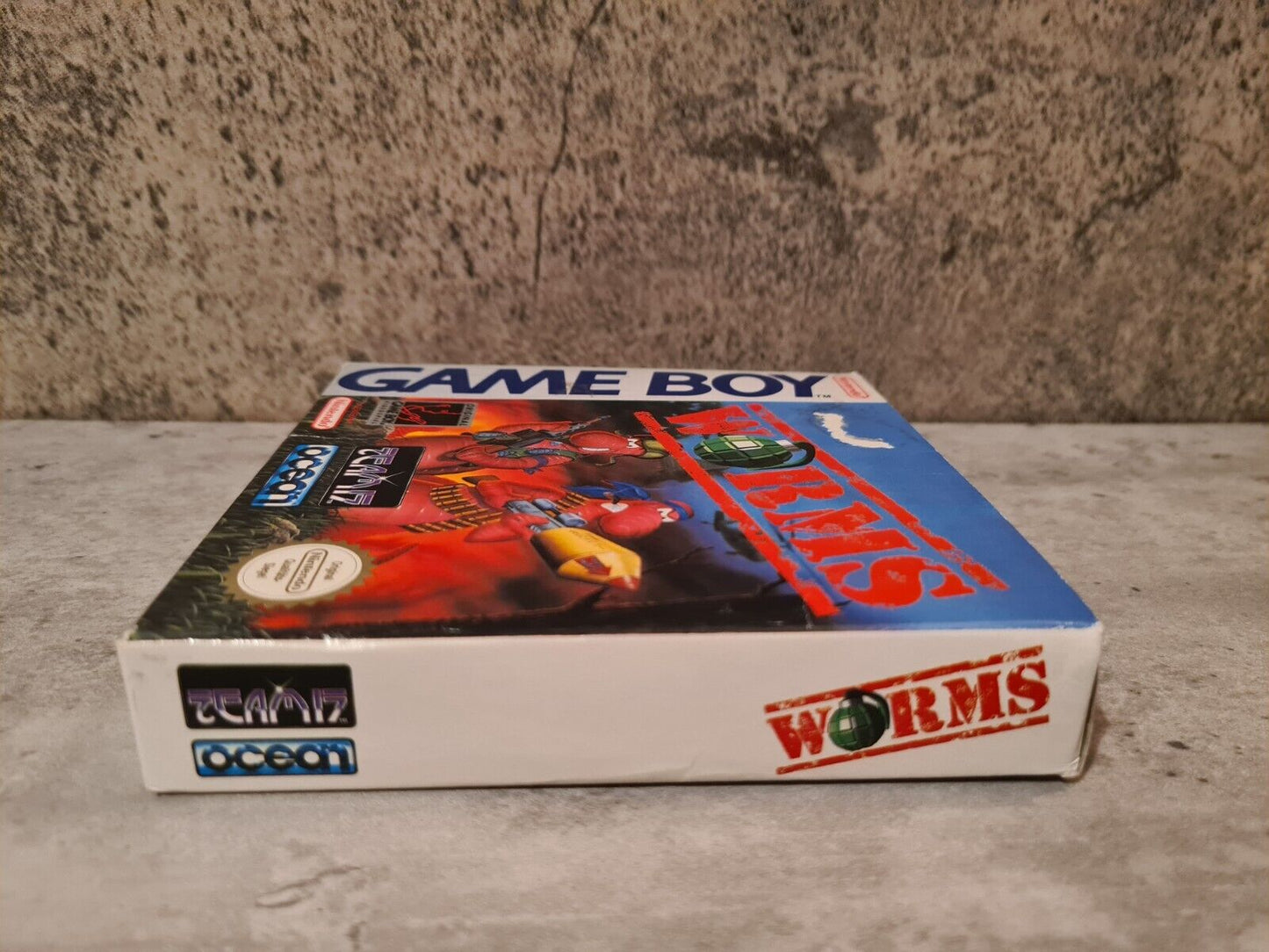 Game Boy Classic Worms mit OVP und Anleitung NOE