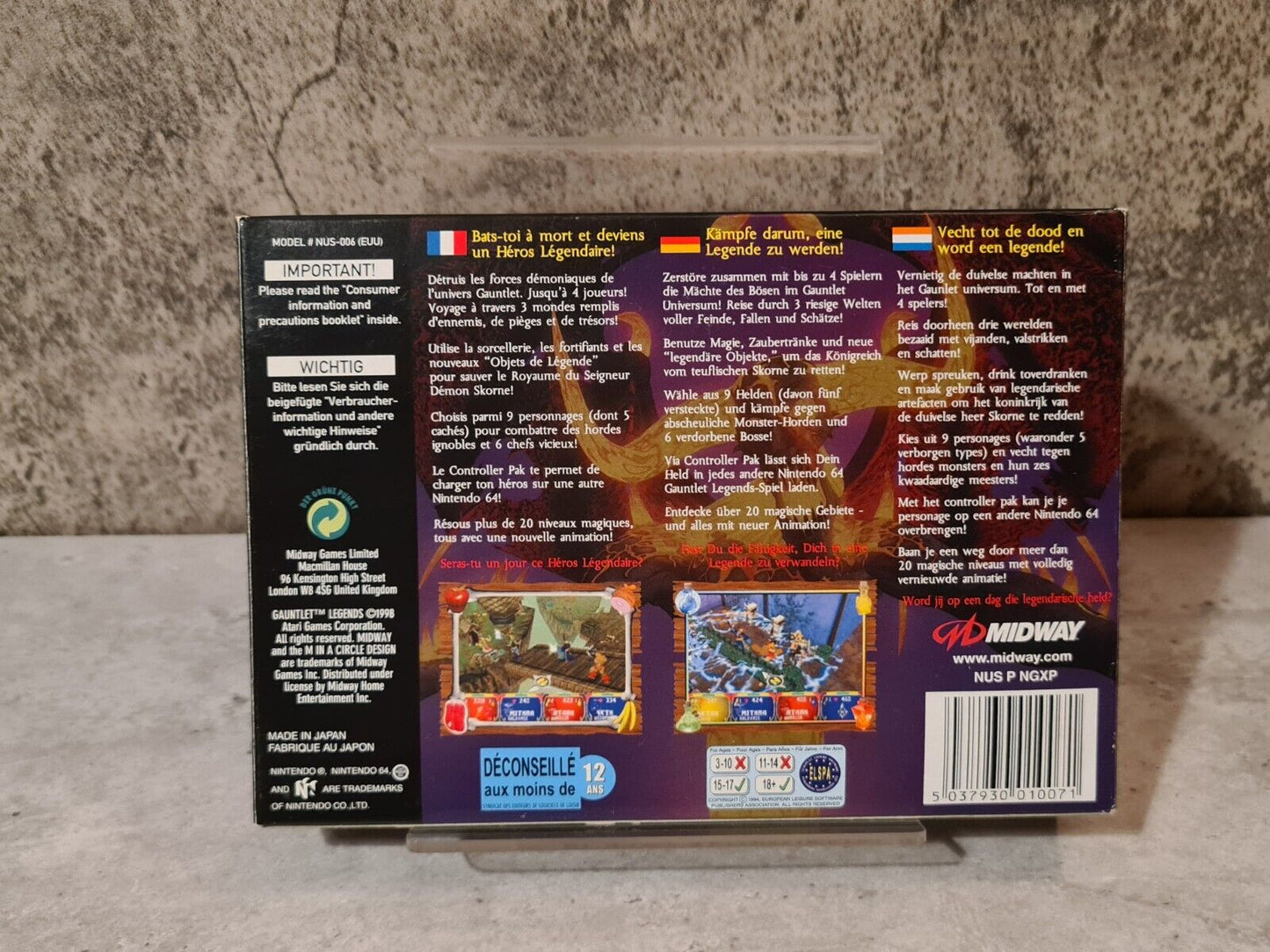 N64 Nintendo 64 Gauntlet Legends mit OVP und Anleitung EUR - T-Retro-Games