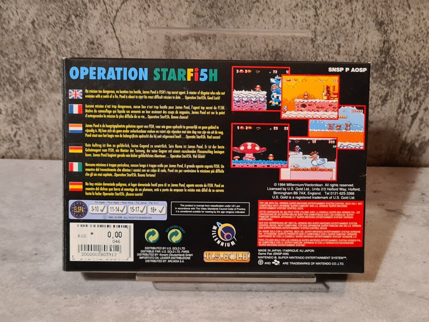 SNES Super Nintendo Operation Starfi5h mit OVP und Anleitung EUR - T-Retro-Games