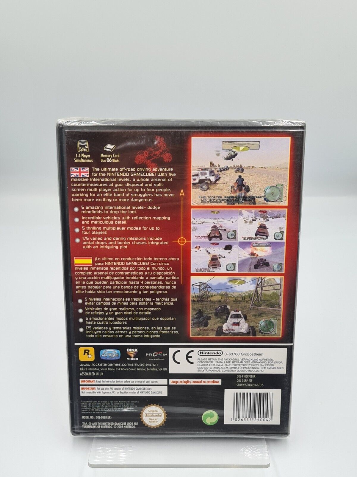 Nintendo GameCube Smuggler's Run Warzones ESP Sealed Neu NEW - T-Retro-Games