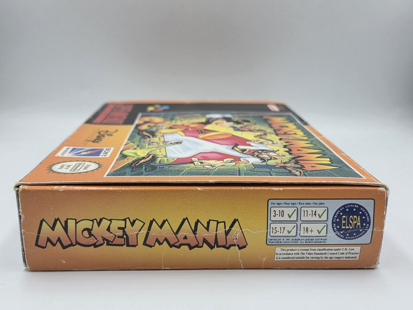 SNES Super Nintendo Mickey Mania mit OVP und Anleitung EUR