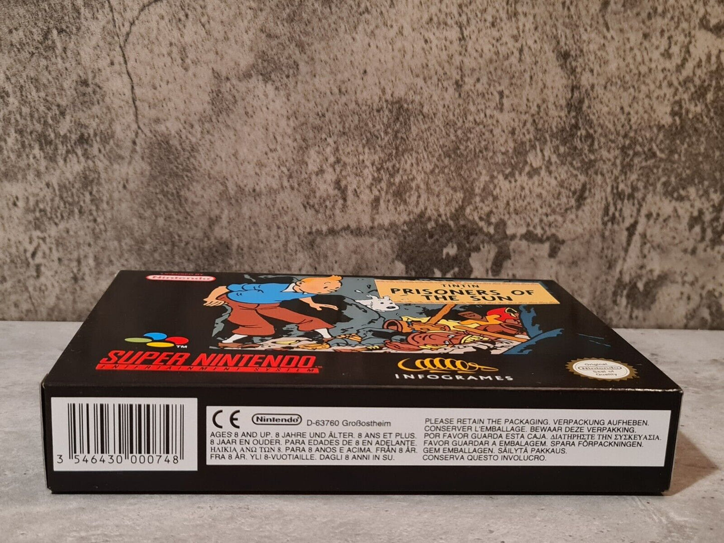 SNES Super Nintendo TinTin Prisoners of The Sun New Old Stock - T-Retro-Games