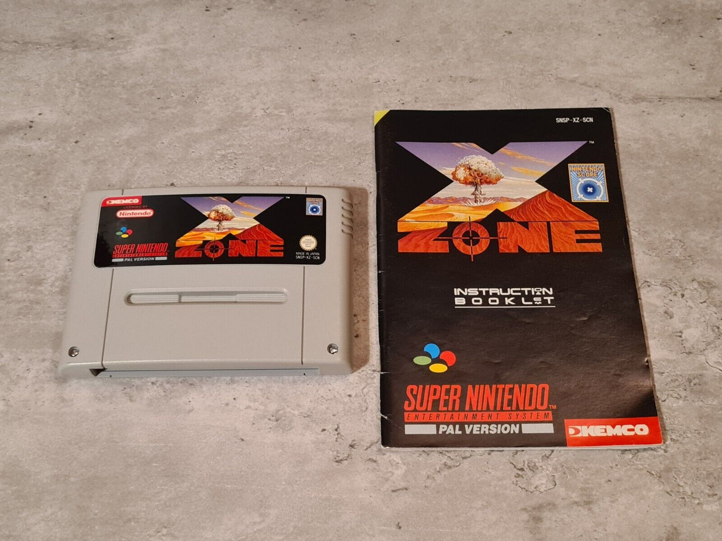 SNES Super Nintendo X-Zone mit OVP und Anleitung SCN - T-Retro-Games