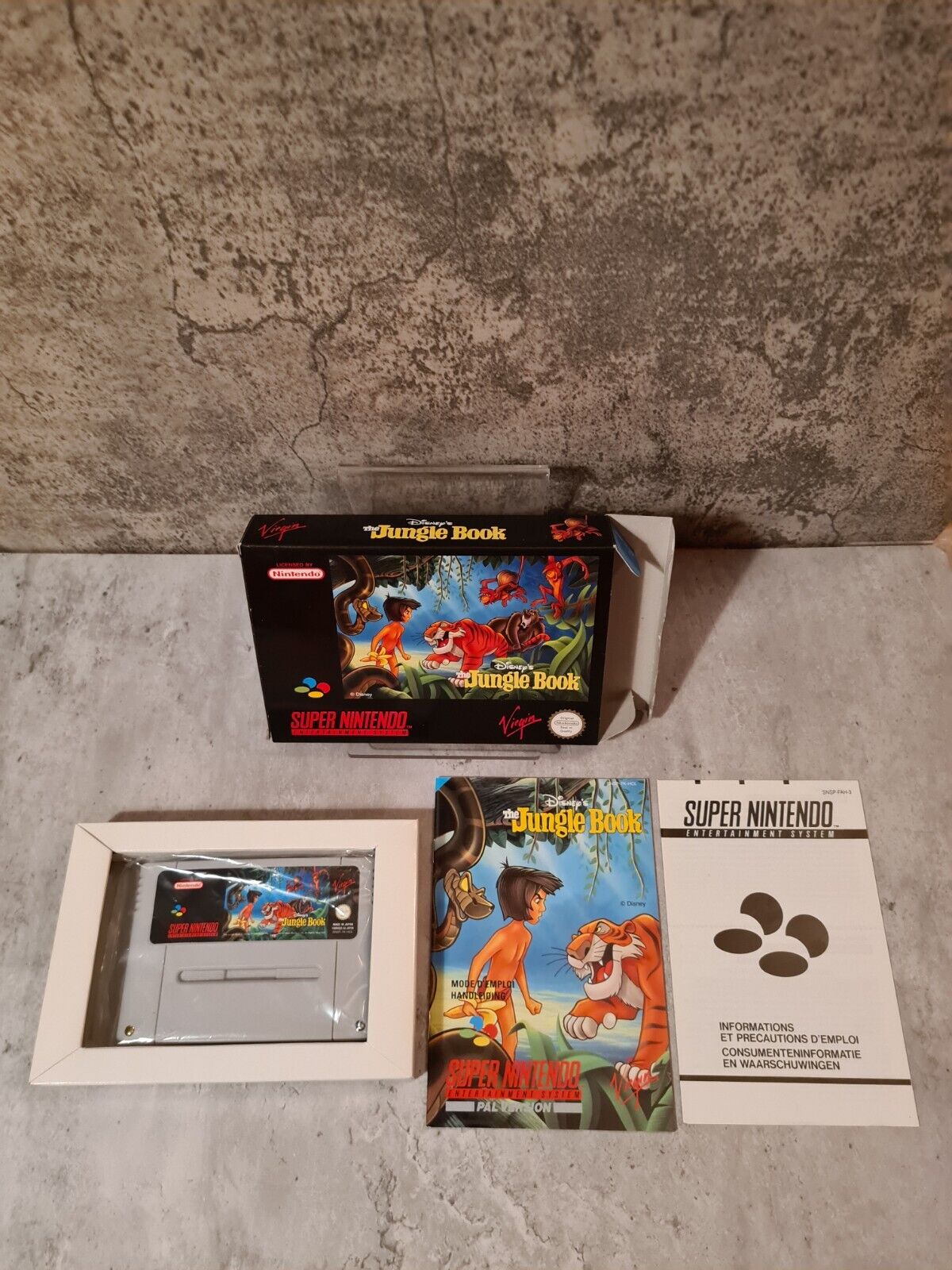 SNES Super Nintendo Disney's The Jungle Book mit OVP und Anleitung HOL - T-Retro-Games