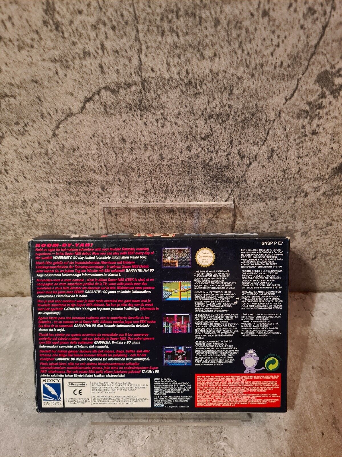 SNES Super Nintendo Eek The Cat mit OVP und Anleitung UKV - T-Retro-Games