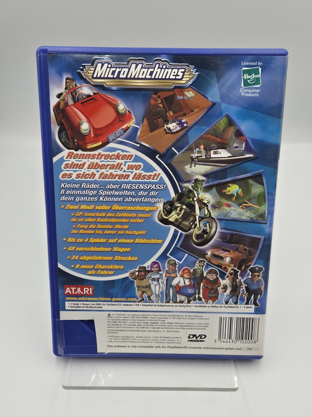PS2 Playstation 2 Micro Machines mit OVP und Anleitung Deutsch