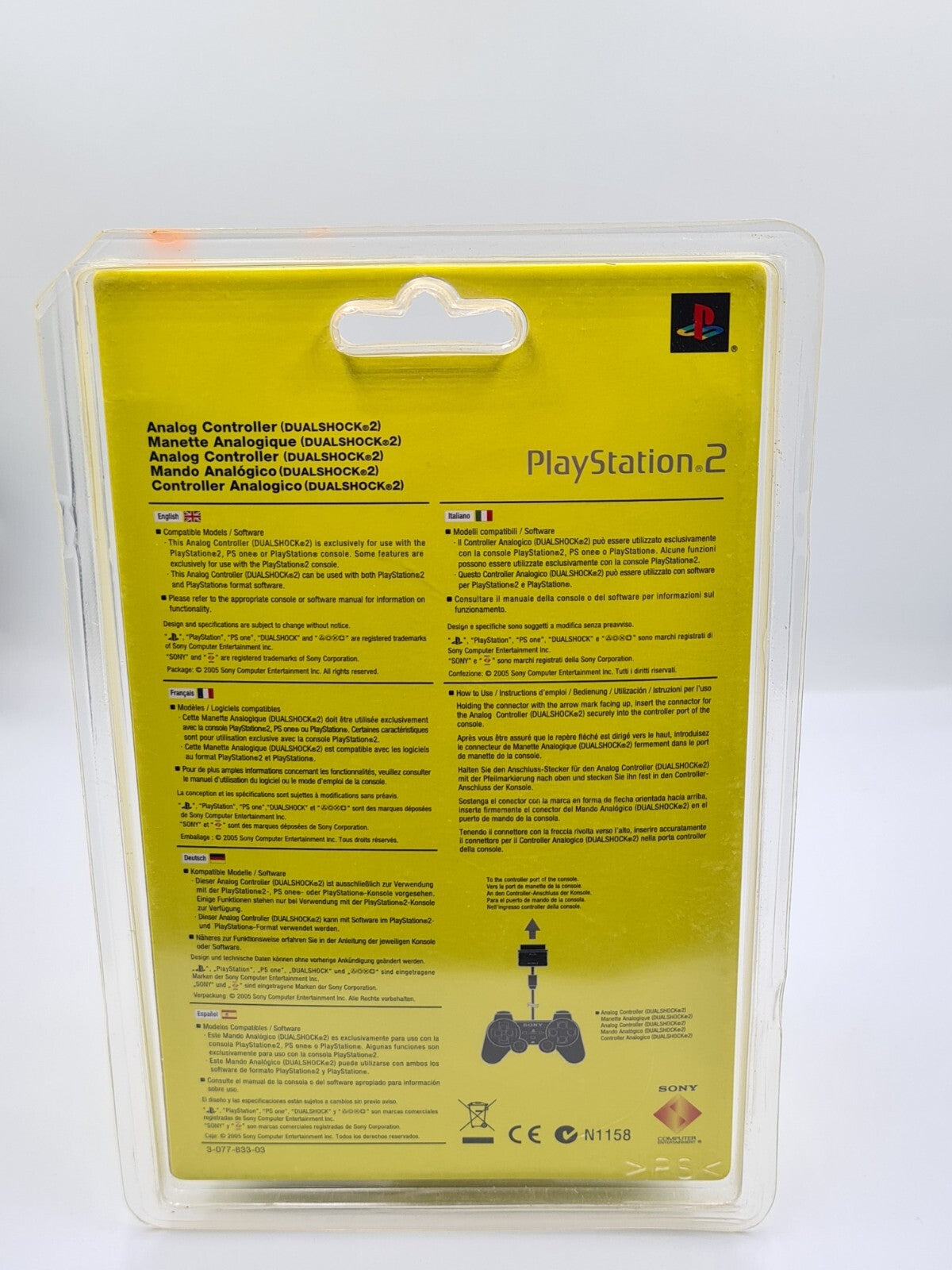 PS2 Playstation 2 DualShock Controller Joystick SCPH-10010 E OVP Neu New Sealed
