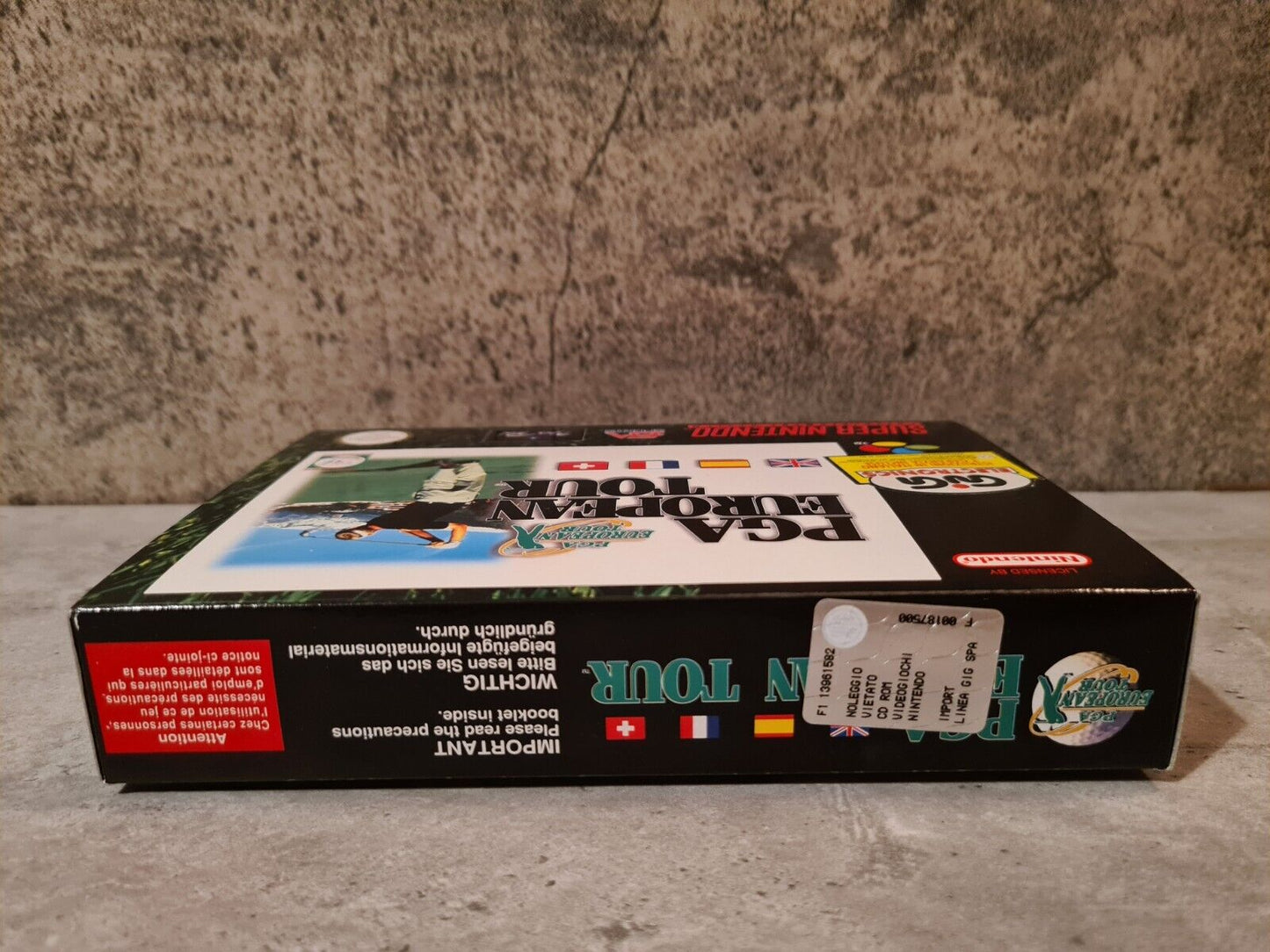 SNES Super Nintendo PGA European Tour New Old Stock Neu unbenutzt EUR - T-Retro-Games