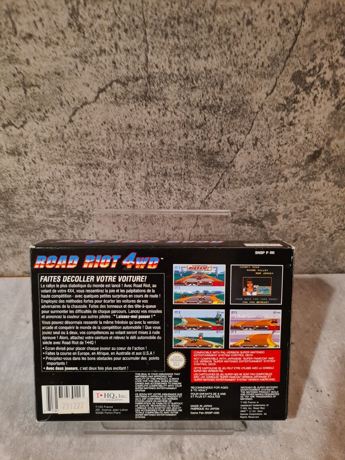 SNES Super Nintendo Road Riot 4wd mit OVP und Anleitung FAH - T-Retro-Games