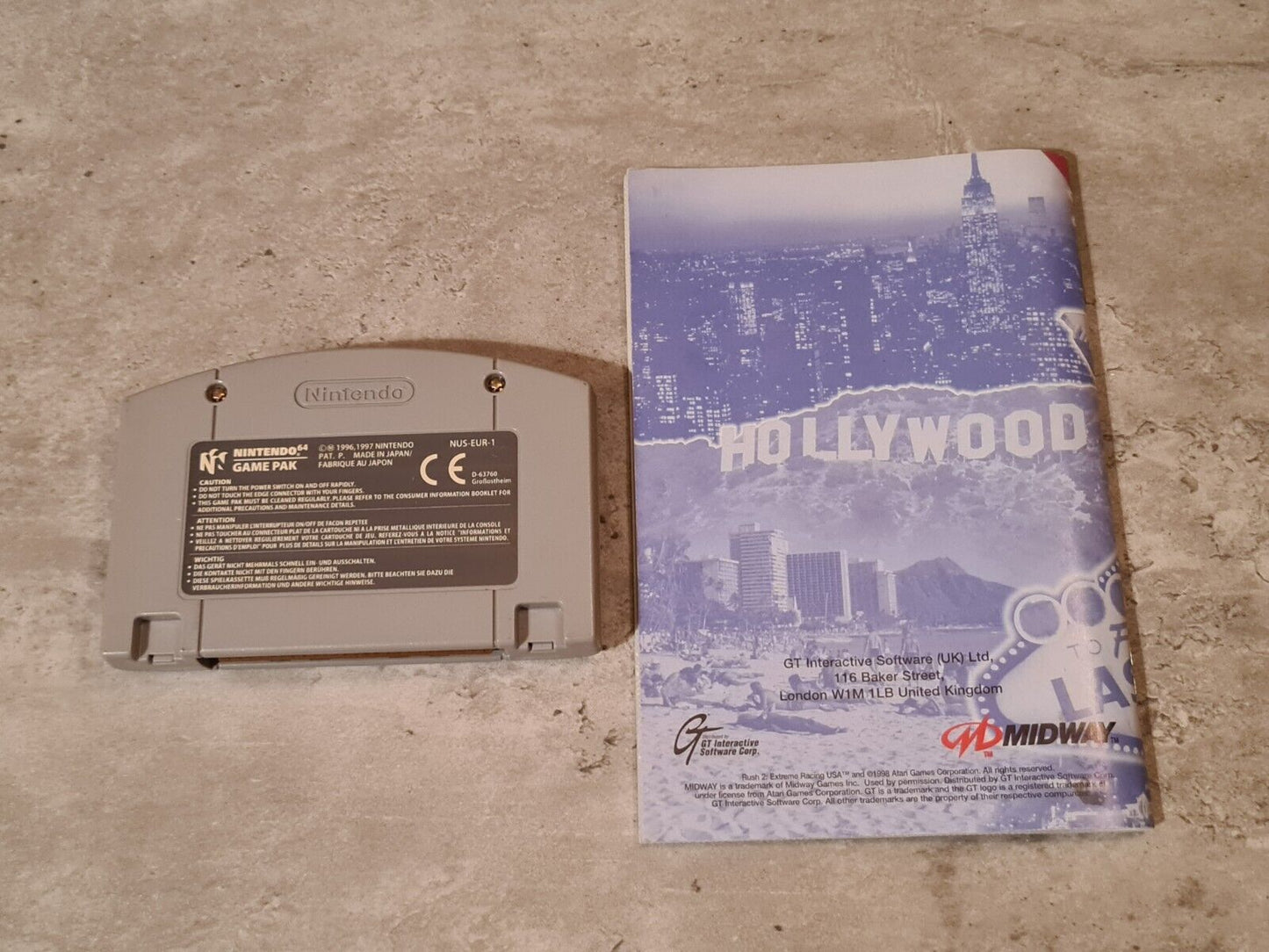 N64 Nintendo 64 Rush: 2 Extreme Racing USA mit OVP und Anleitung EUR - T-Retro-Games