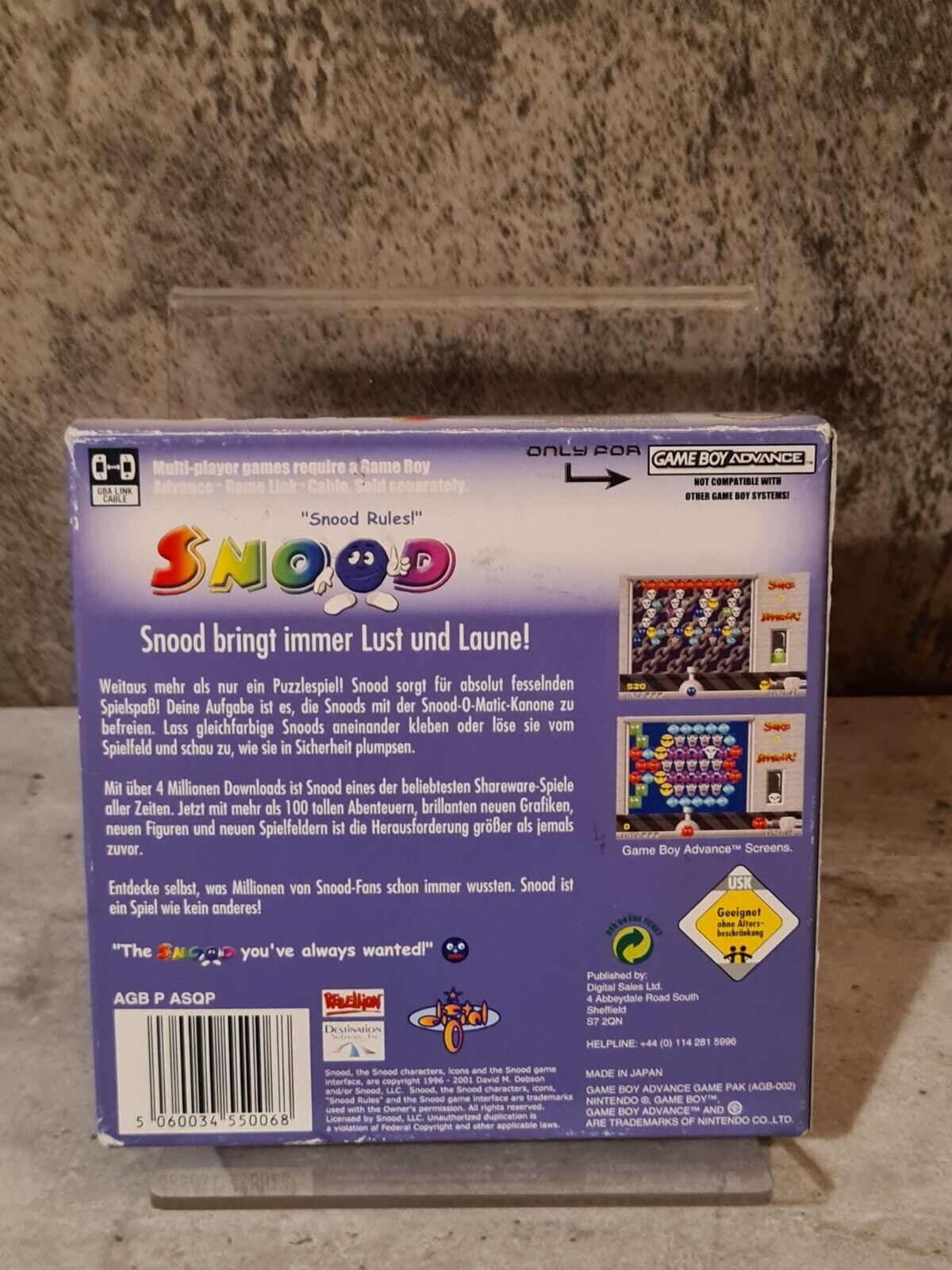 Nintendo Game Boy Advance Snood mit OVP und Anleitung NOE - T-Retro-Games