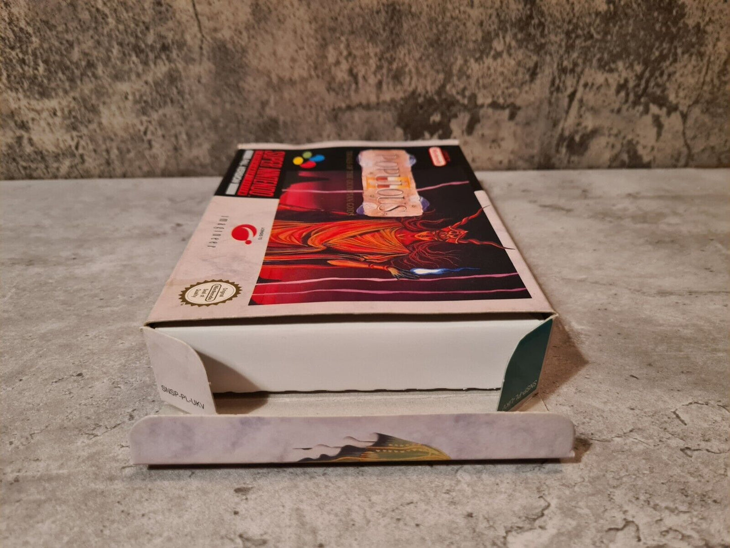 SNES Super Nintendo Populous II Trials of The Olympian Gods + OVP Anleitung UKV - T-Retro-Games