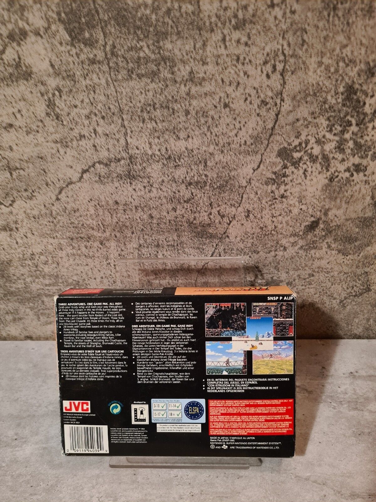 SNES Super Nintendo Indiana Jones Greatest Adventures mit OVP und Anleitung EUR - T-Retro-Games