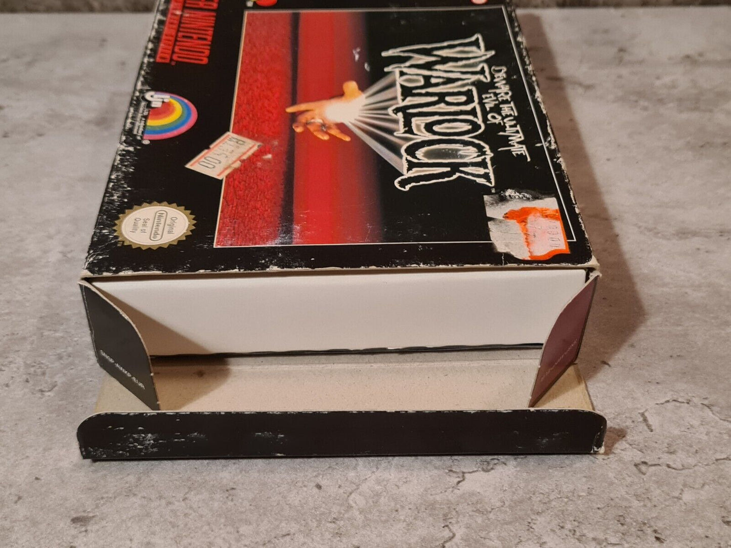 SNES Super Nintendo Beware The Ultimate Evil of Warlock + OVP und Anleitung EUR - T-Retro-Games