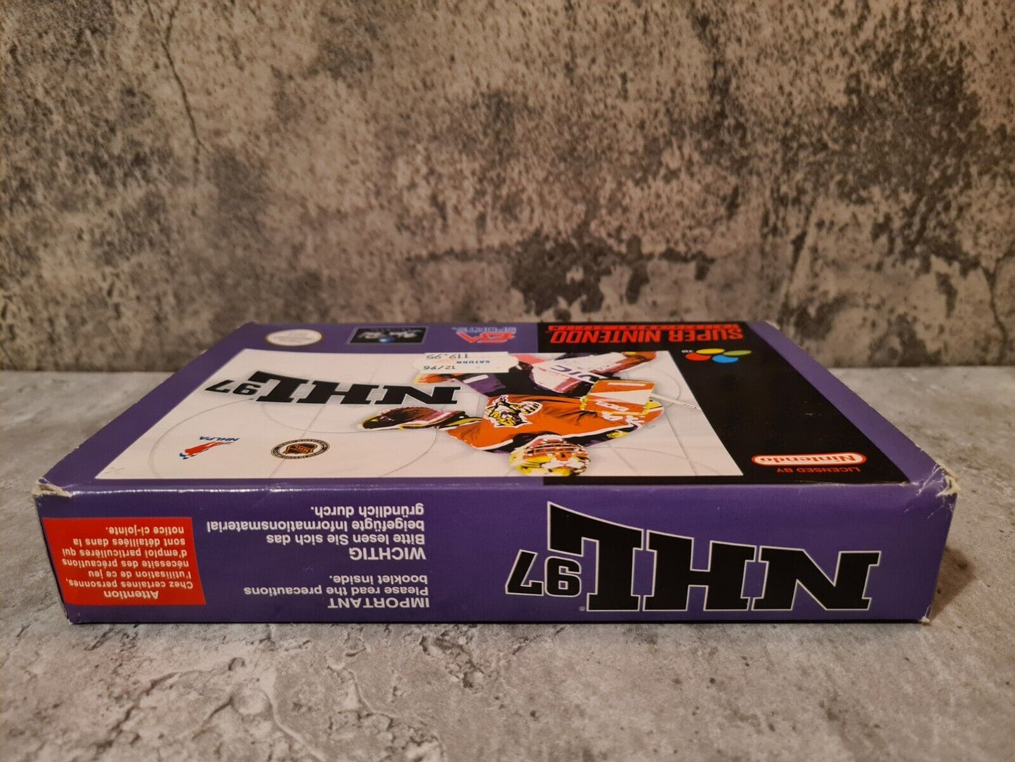 SNES Super Nintendo NHL 97 mit OVP und Anleitung EUR - T-Retro-Games