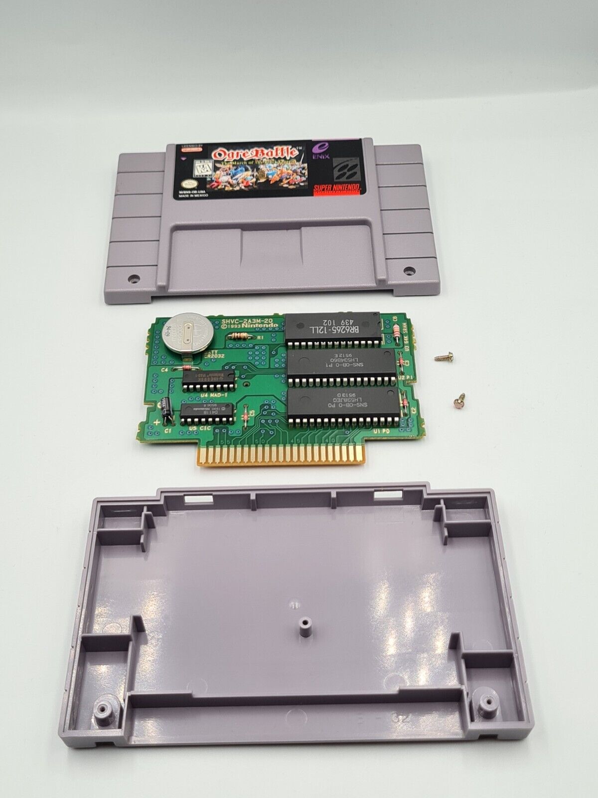 SNES Super Nintendo Ogre Battle mit OVP und Anleitung + Karten NTSC-USA - T-Retro-Games