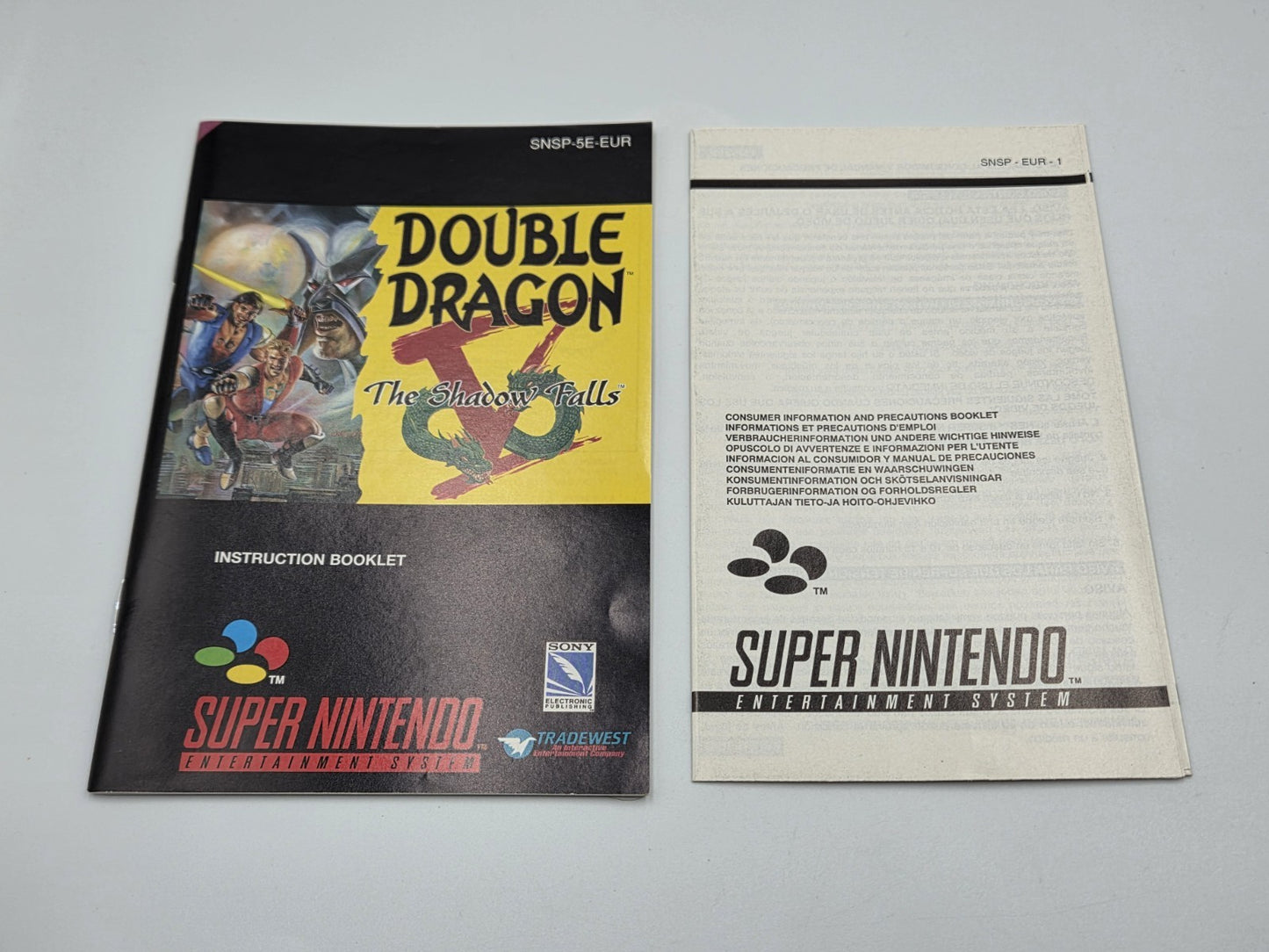 SNES Super Nintendo Double Dragon V The Shadow Falls mit OVP und Anleitung EUR