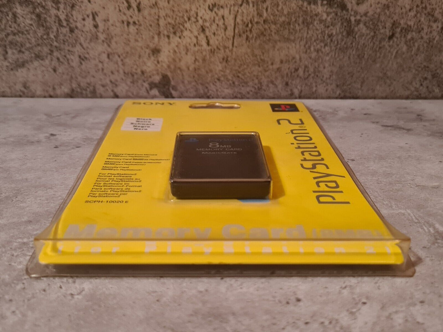 PS2 Sony Playstation 2 Memory Card Sealed Neu New Black Schwarz SCPH-10020 E - T-Retro-Games