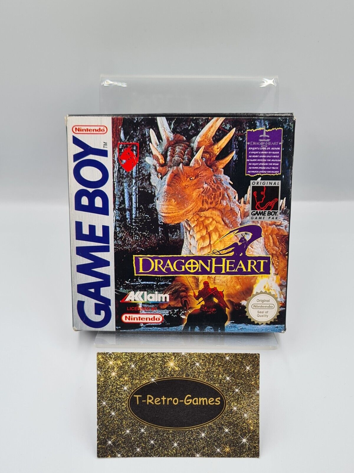 Nintendo Game Boy Classic DragonHeart mit OVP und Anleitung EUR - T-Retro-Games