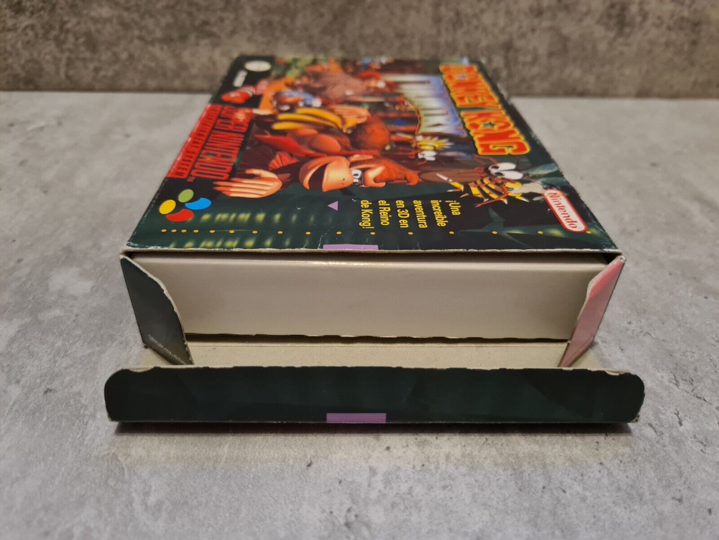 SNES Super Nintendo Donkey Kong Country mit OVP und Anleitung ESP - T-Retro-Games