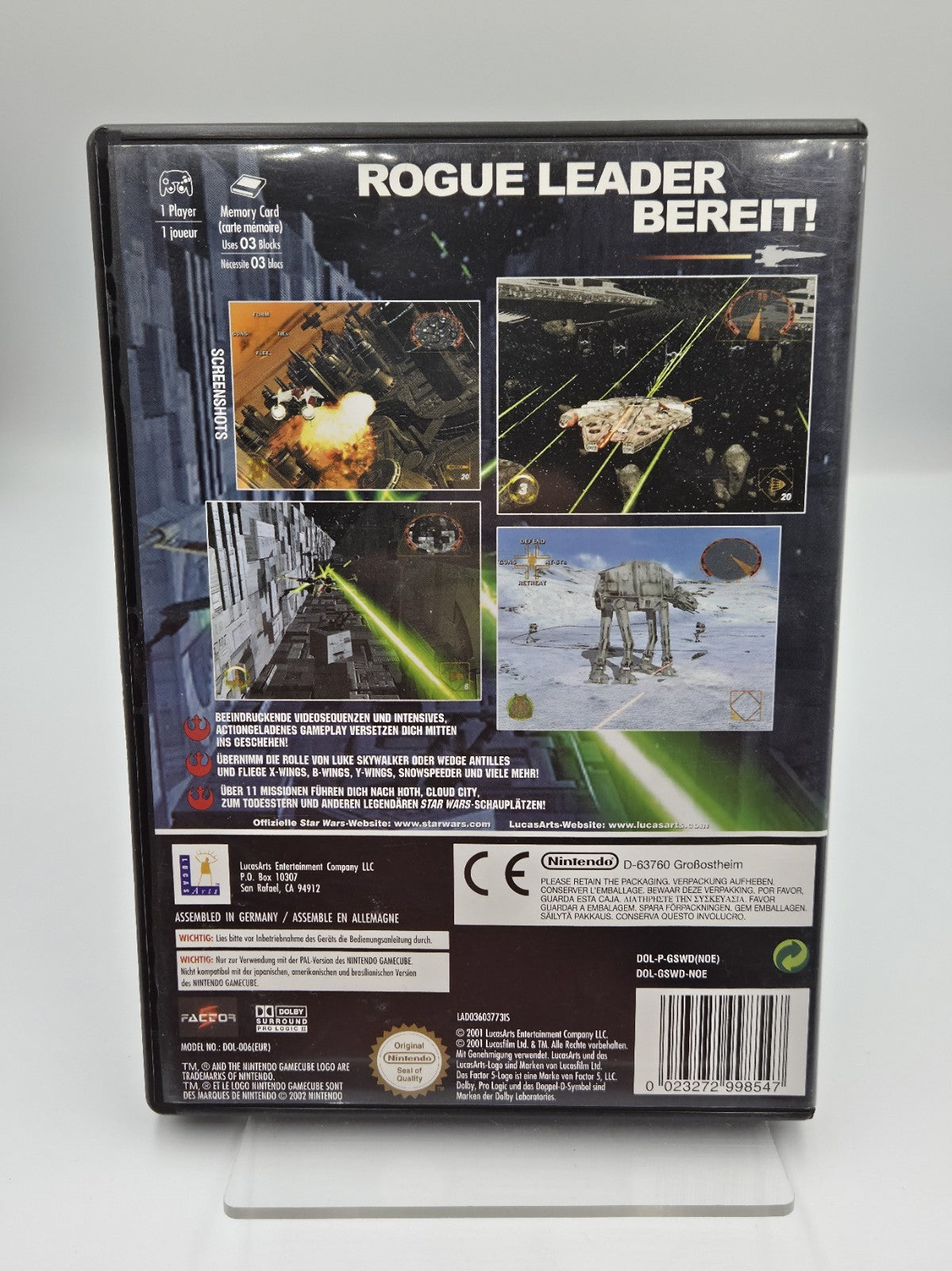 Nintendo GameCube Star Wars Rogue Leader mit OVP und Anleitung NOE