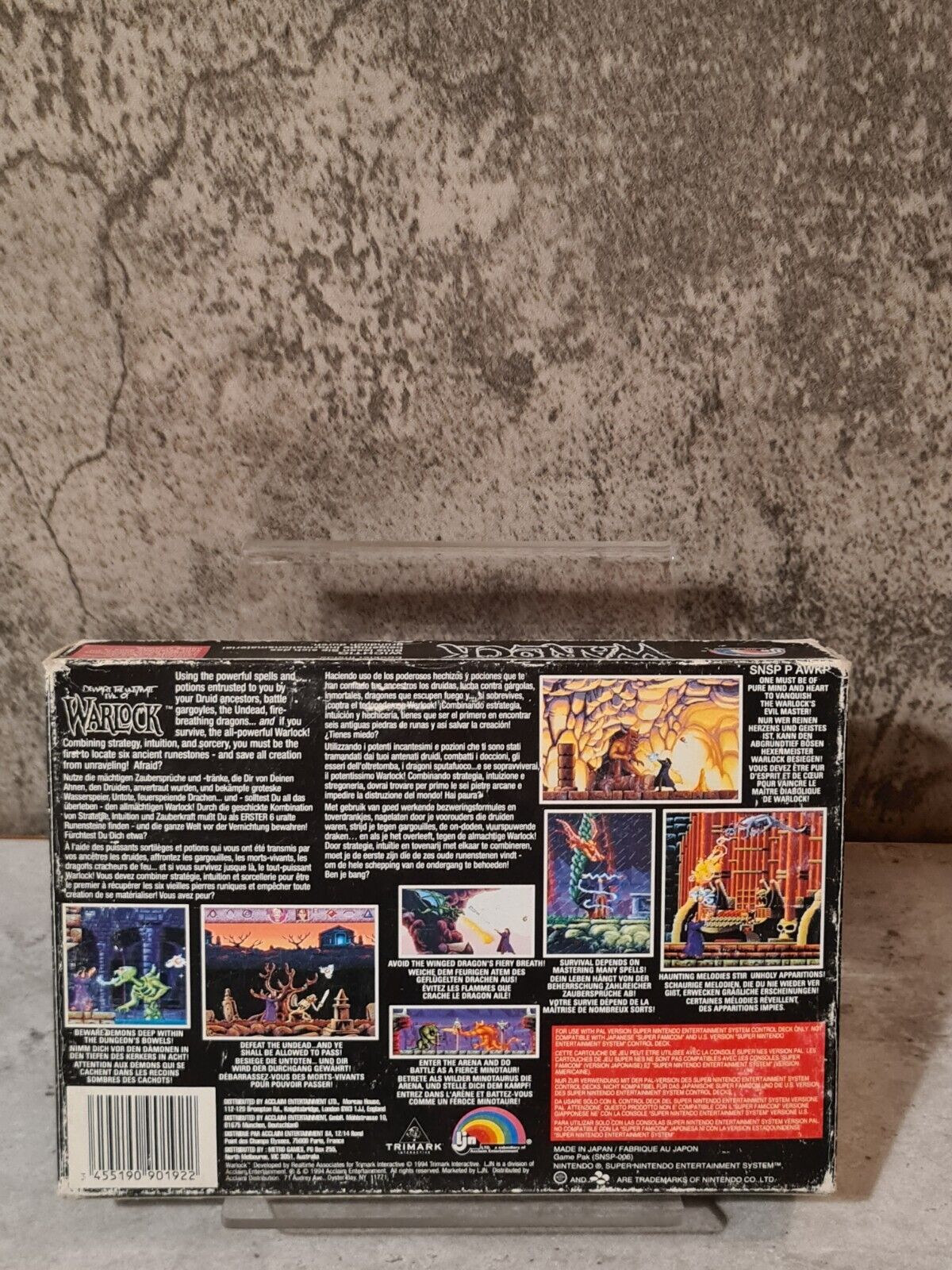 SNES Super Nintendo Beware The Ultimate Evil of Warlock + OVP und Anleitung EUR - T-Retro-Games
