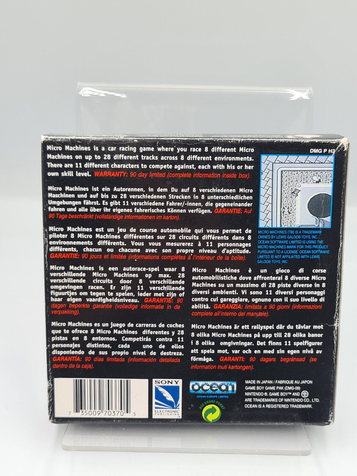 Nintendo Game Boy Classic Micro Machines mit OVP und Anleitung EUR - T-Retro-Games