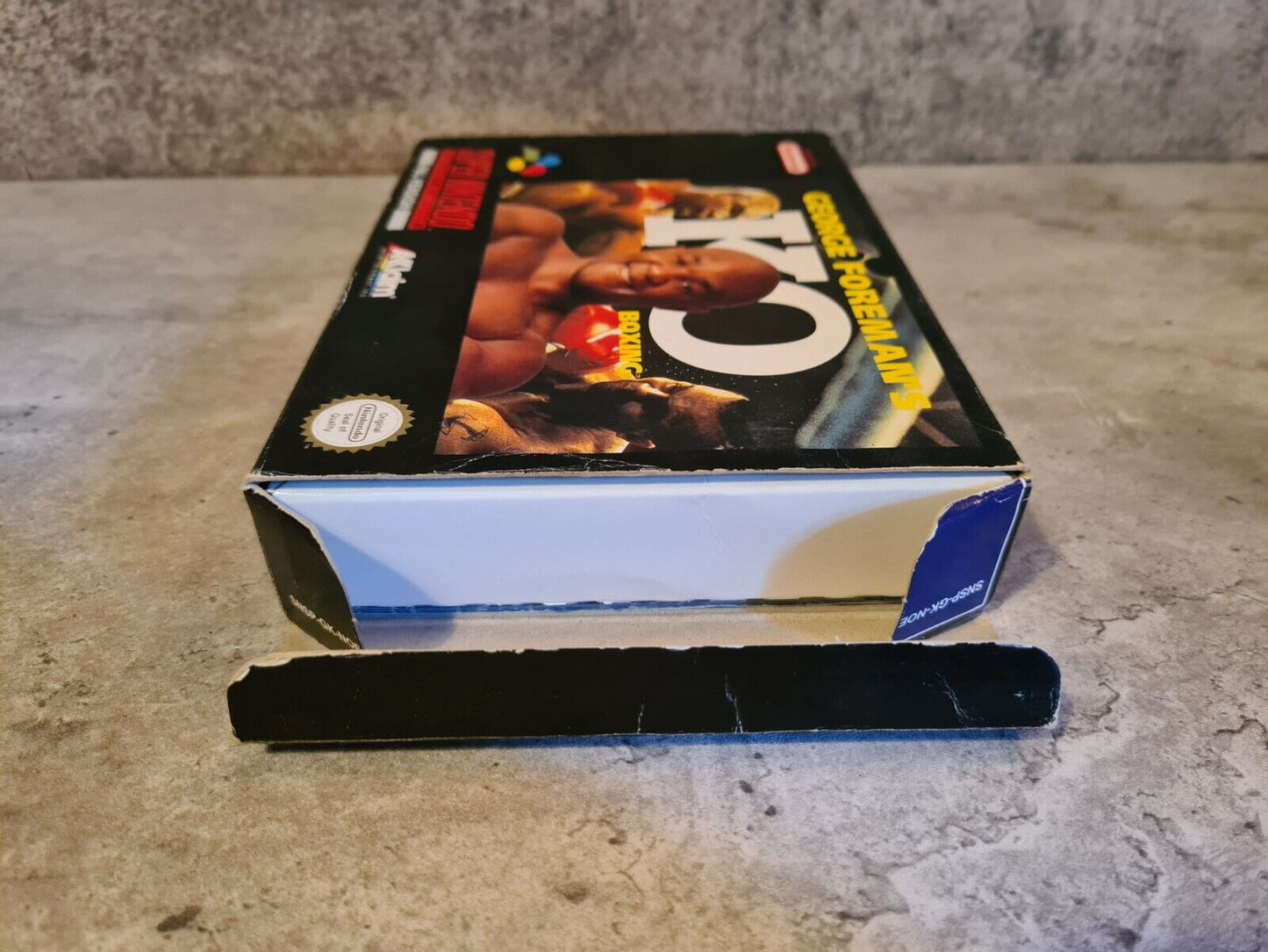 SNES Super Nintendo George Foreman's KO Boxing mit OVP und Anleitung NOE - T-Retro-Games