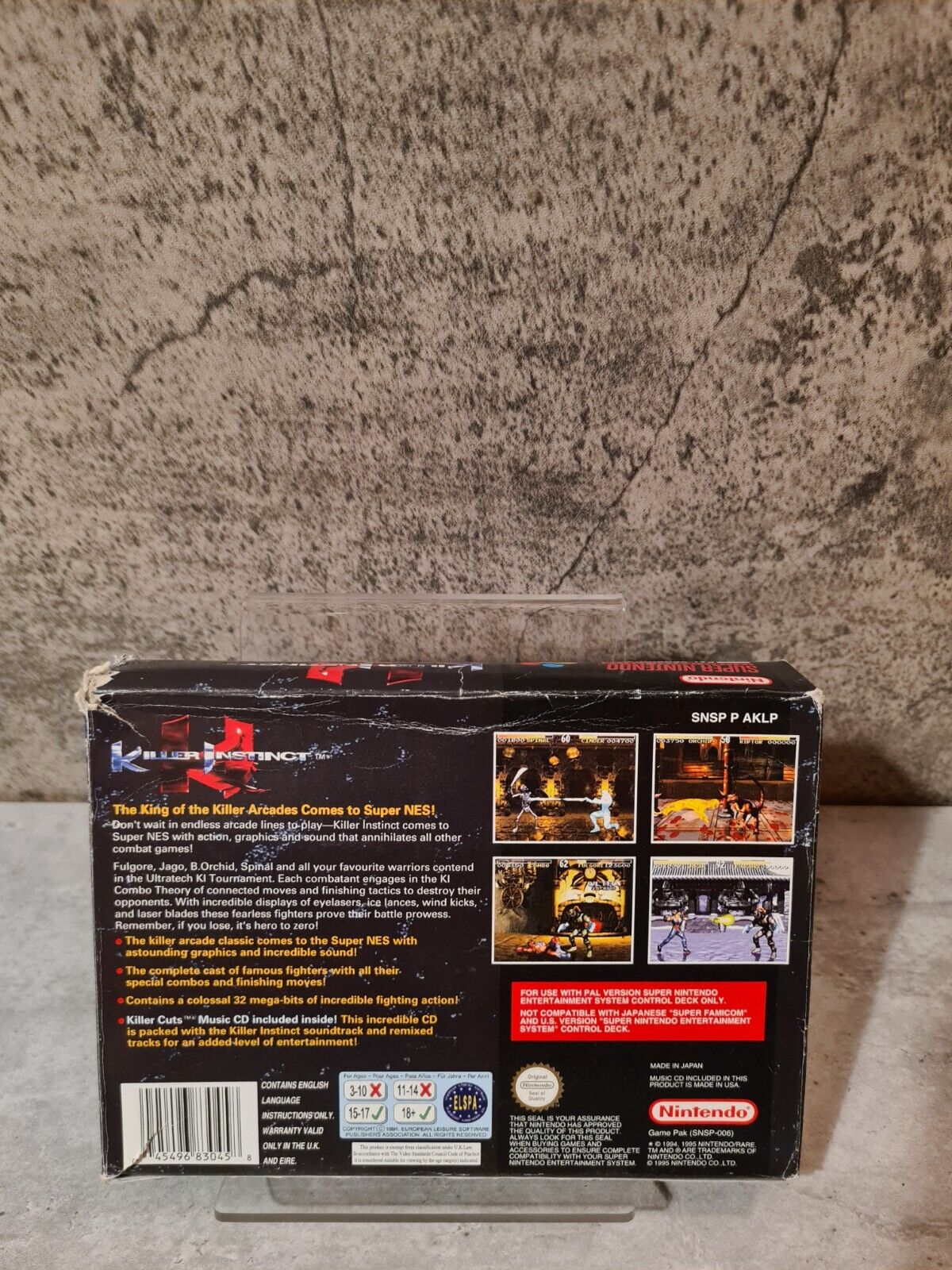 SNES Super Nintendo Killer Instinct mit OVP und Anleitung UKV - T-Retro-Games