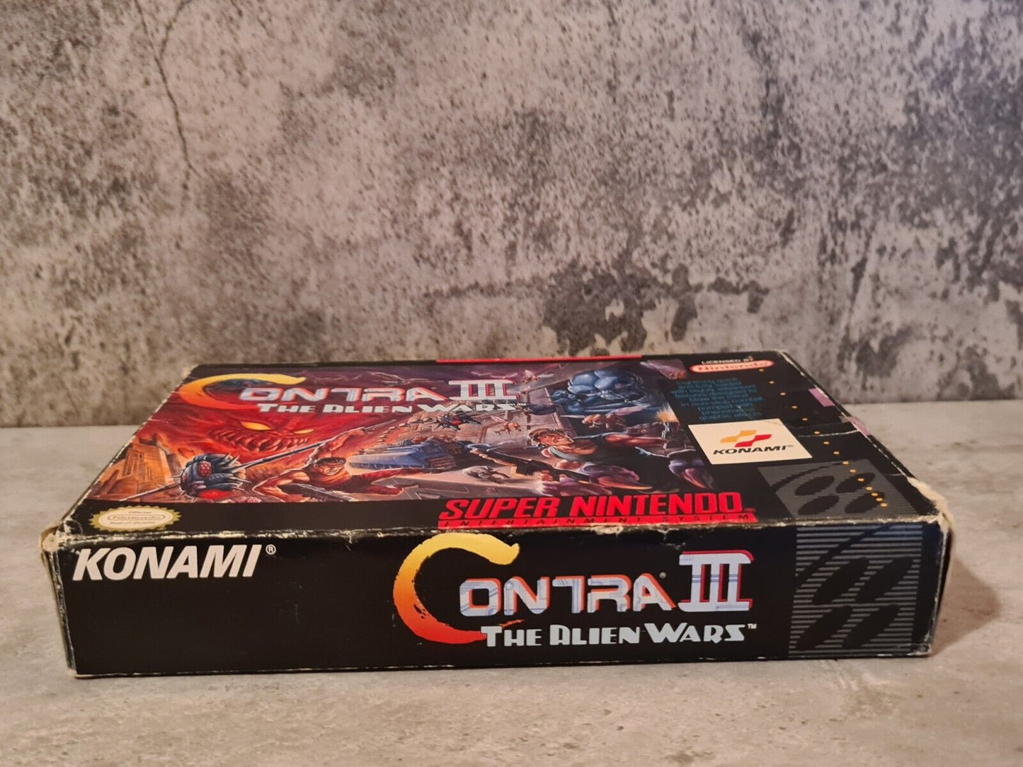 SNES Super Nintendo Contra III The Alien Wars mit OVP und Anleitung NTSC-USA - T-Retro-Games