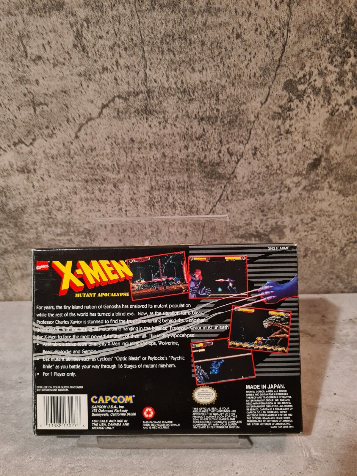 SNES Super Nintendo X-Men Mutant Apocalypse mit OVP und Anleitung NTSC-USA - T-Retro-Games