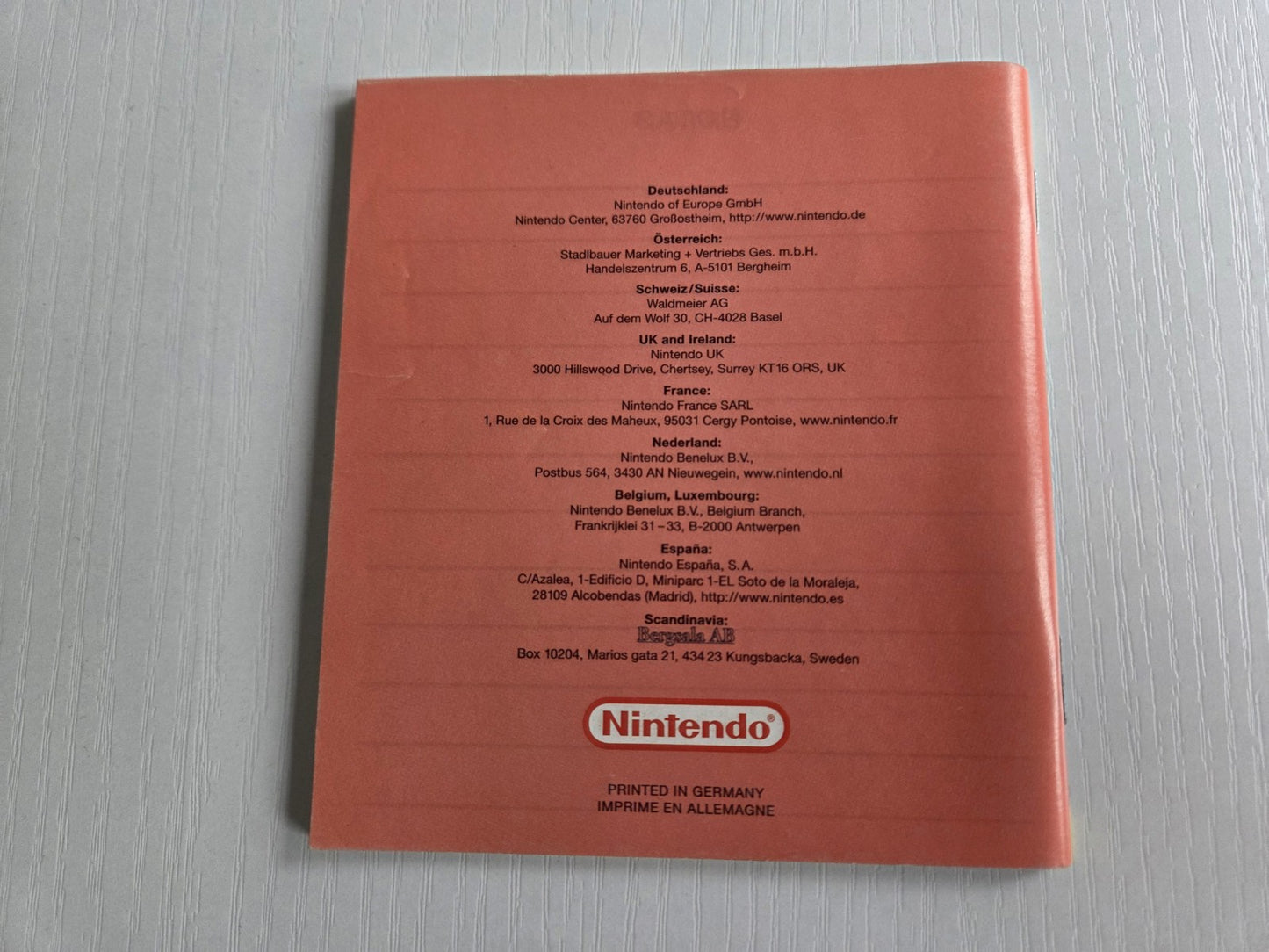 Nintendo Game Boy Advance Kurukuru Kururin Spielanleitung NEU6