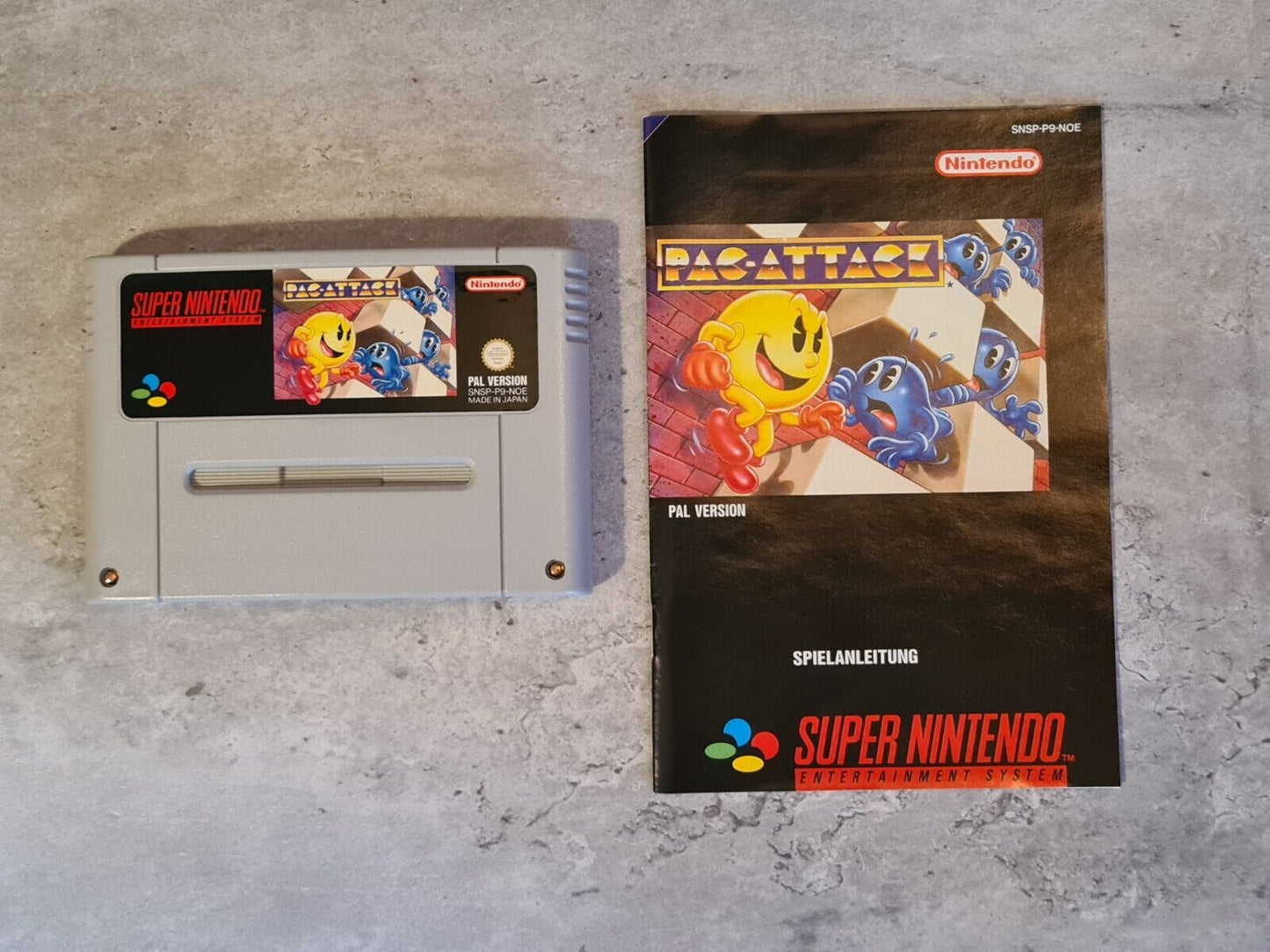 SNES Super Nintendo Pac-Attack mit OVP und Anleitung NOE - T-Retro-Games
