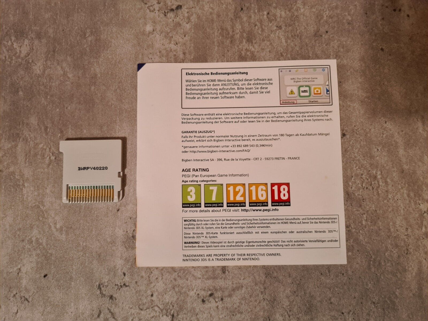 Nintendo 3DS WRC Fia World Rally Championship mit OVP und Anleitung Deutsch - T-Retro-Games