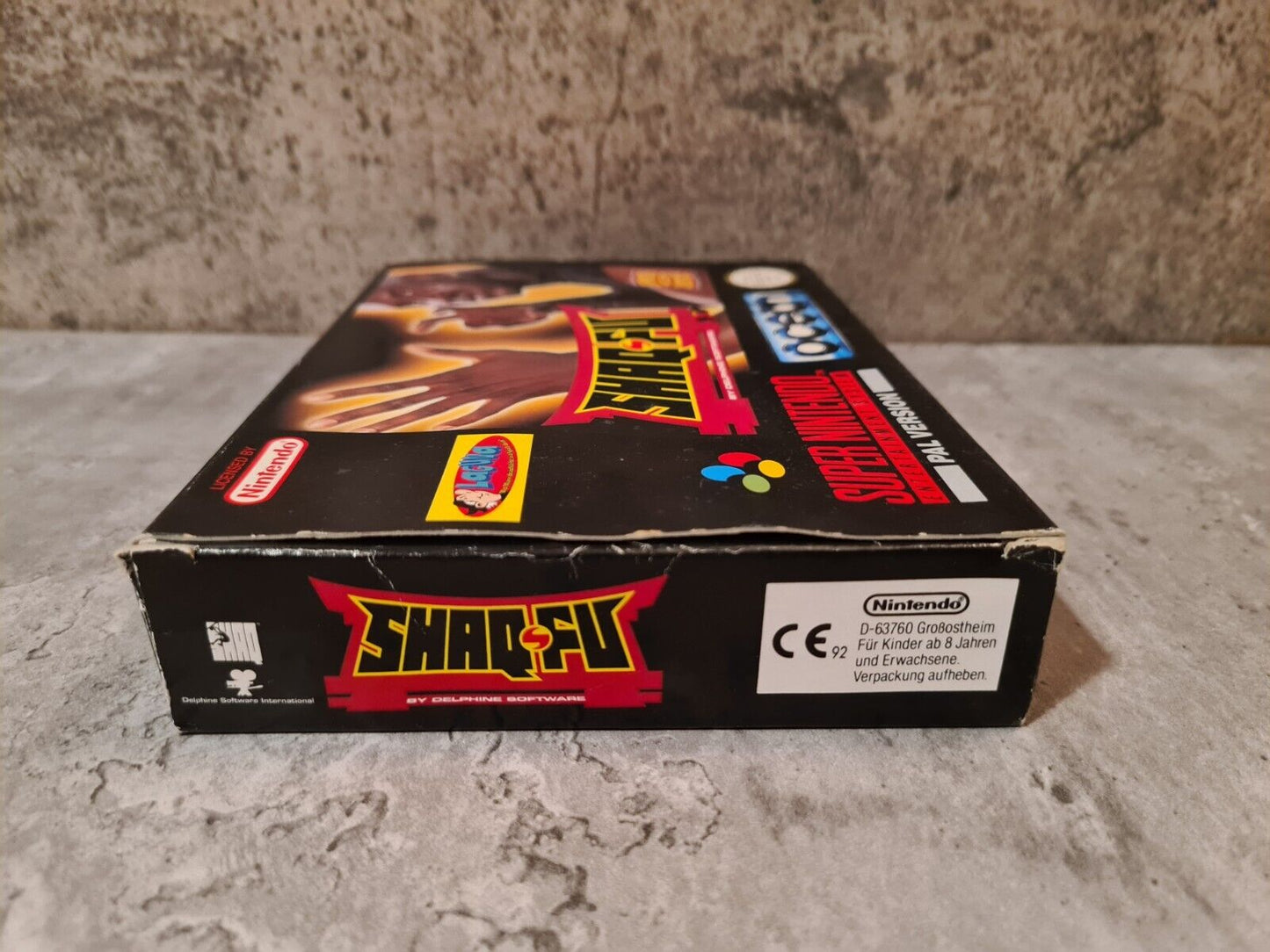 SNES Super Nintendo Shaq-Fu mit OVP und Anleitung NOE - T-Retro-Games