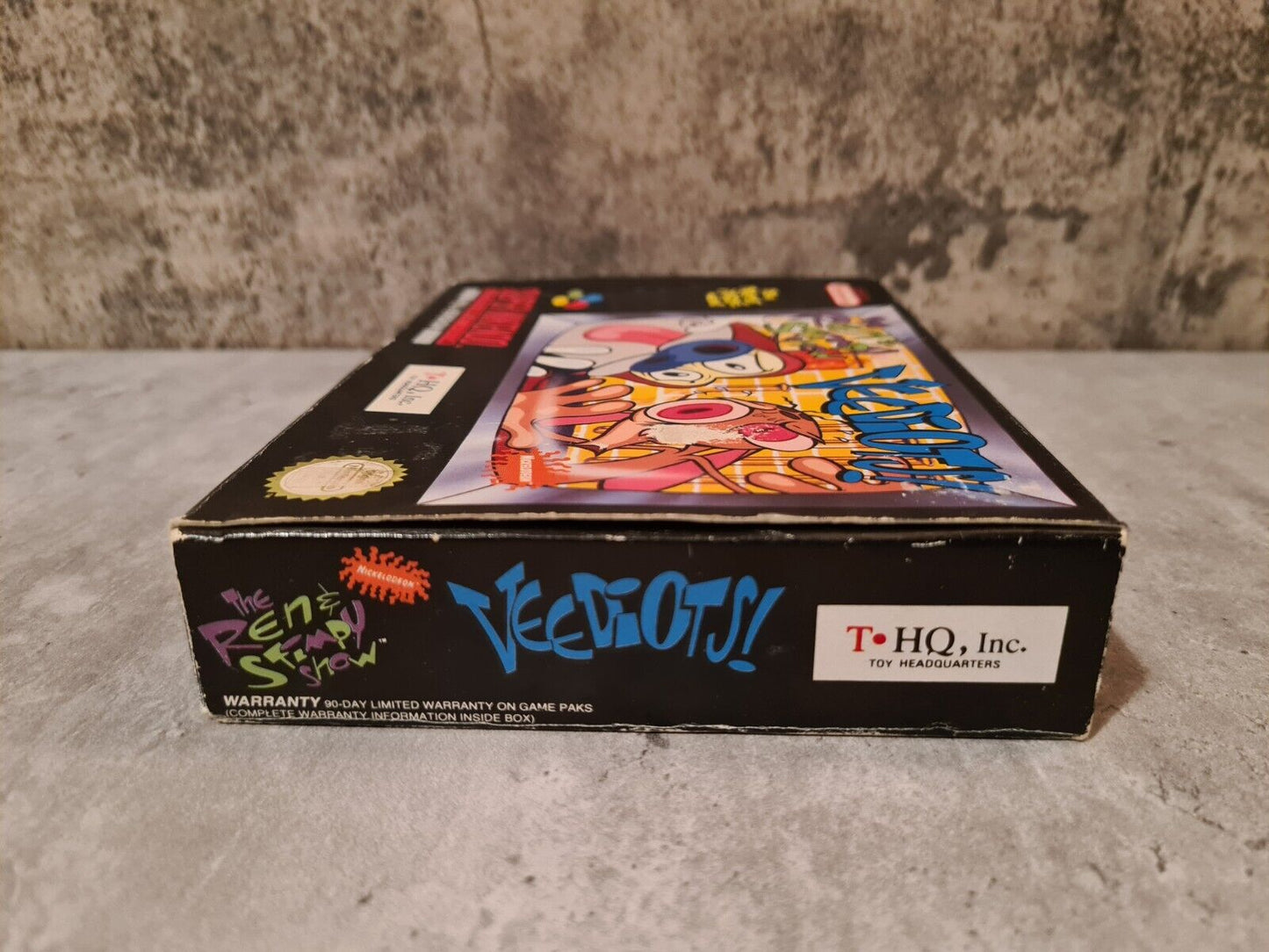 SNES Super Nintendo The Ren & Stimpy Show Veediots! mit OVP und Anleitung UKV - T-Retro-Games
