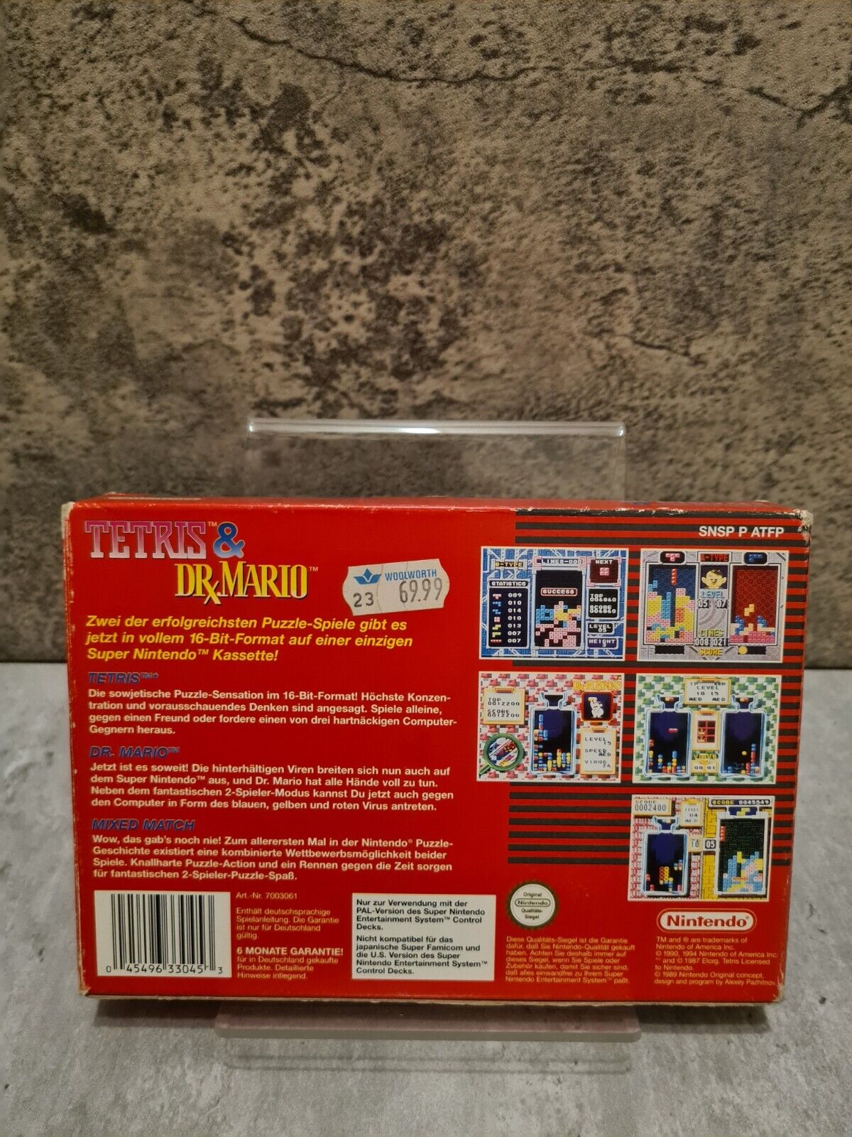 SNES Super Nintendo Tetris & Dr. Mario mit OVP und Anleitung NOE - T-Retro-Games