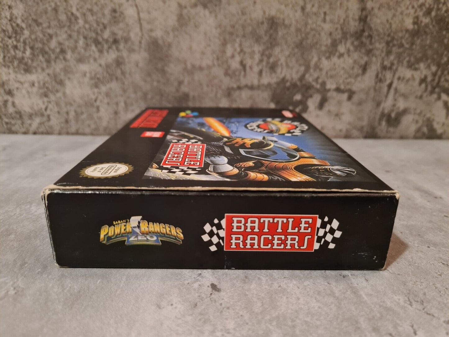 SNES Super Nintendo Power Rangers Zeo Battle Racers mit OVP und Anleitung EUR - T-Retro-Games