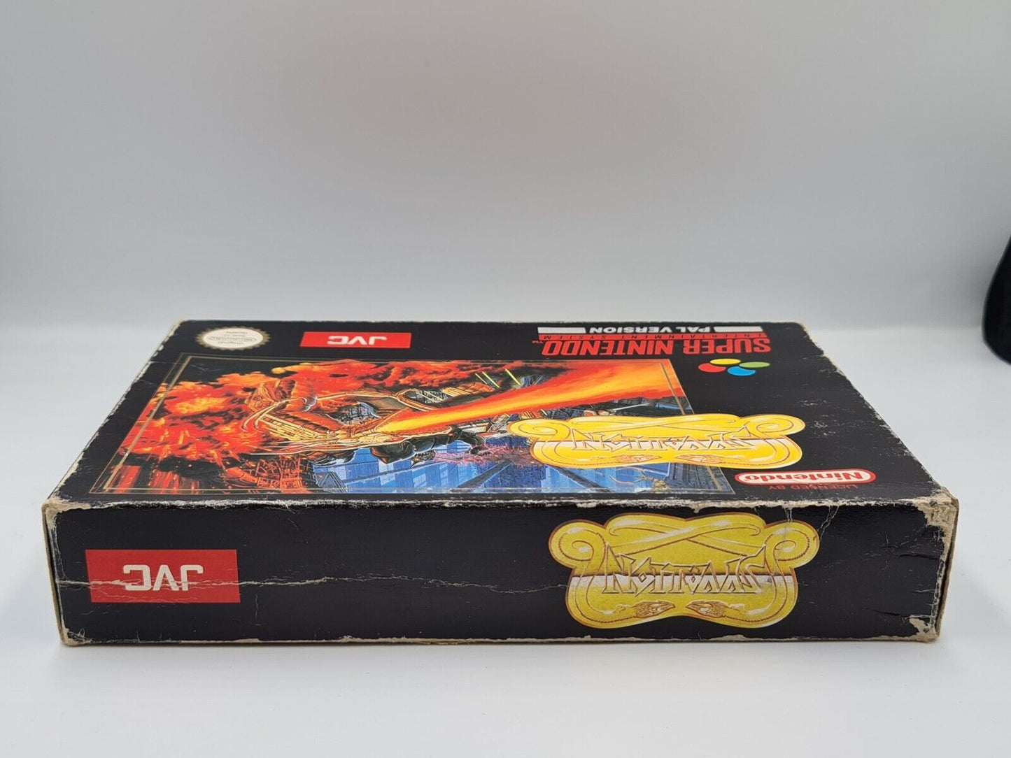 SNES Super Nintendo Syvalion mit OVP und Anleitung ESP - T-Retro-Games