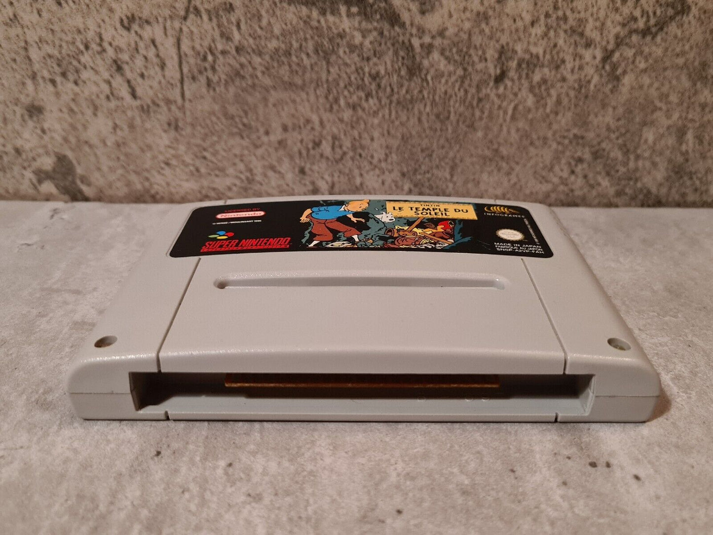 SNES Super Nintendo TinTin Le Temple Du Soleil FAH Modul - T-Retro-Games