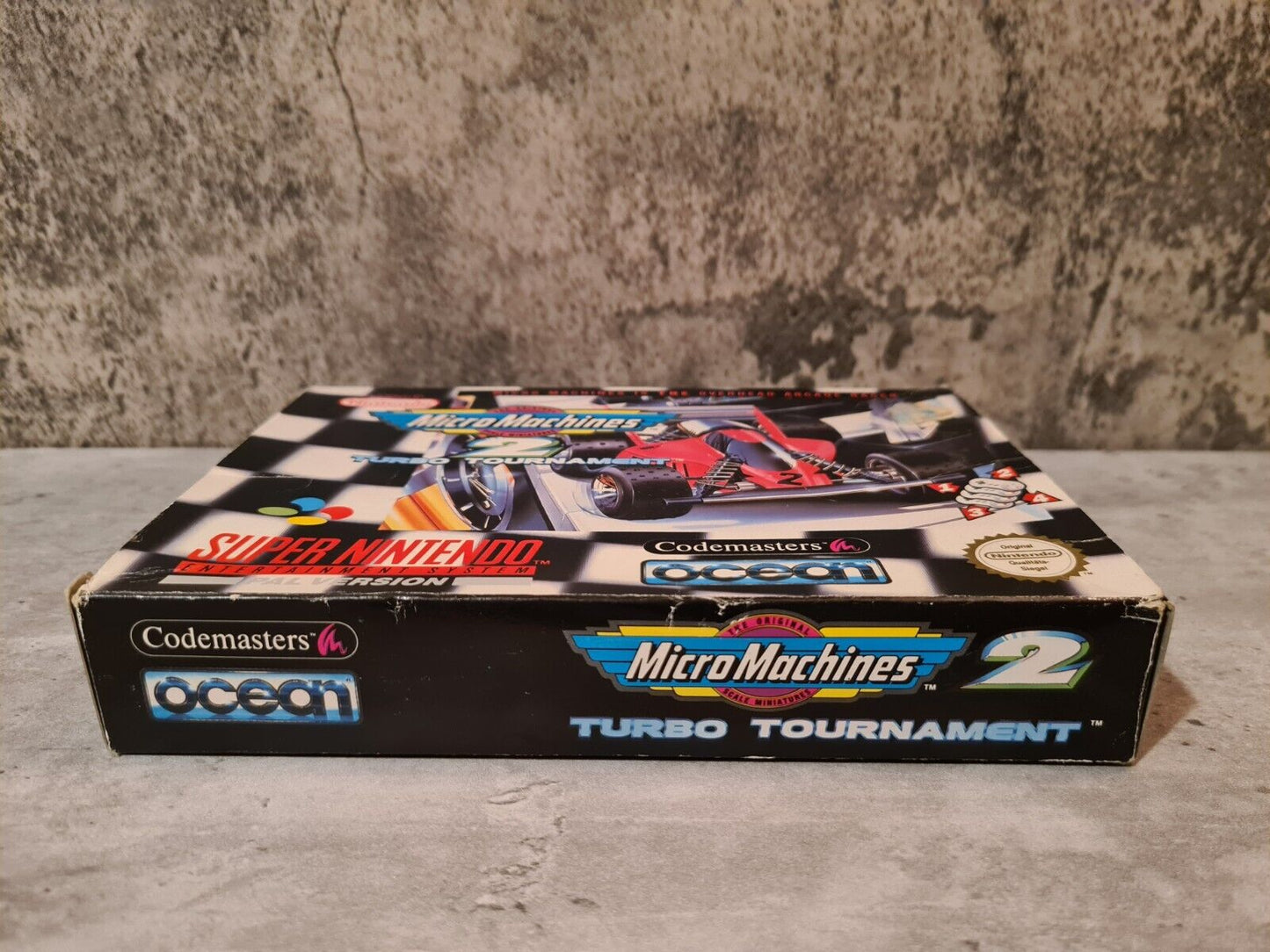 SNES Super Nintendo Micro Machines 2 Turbo Tournament mit OVP und Anleitung NOE - T-Retro-Games