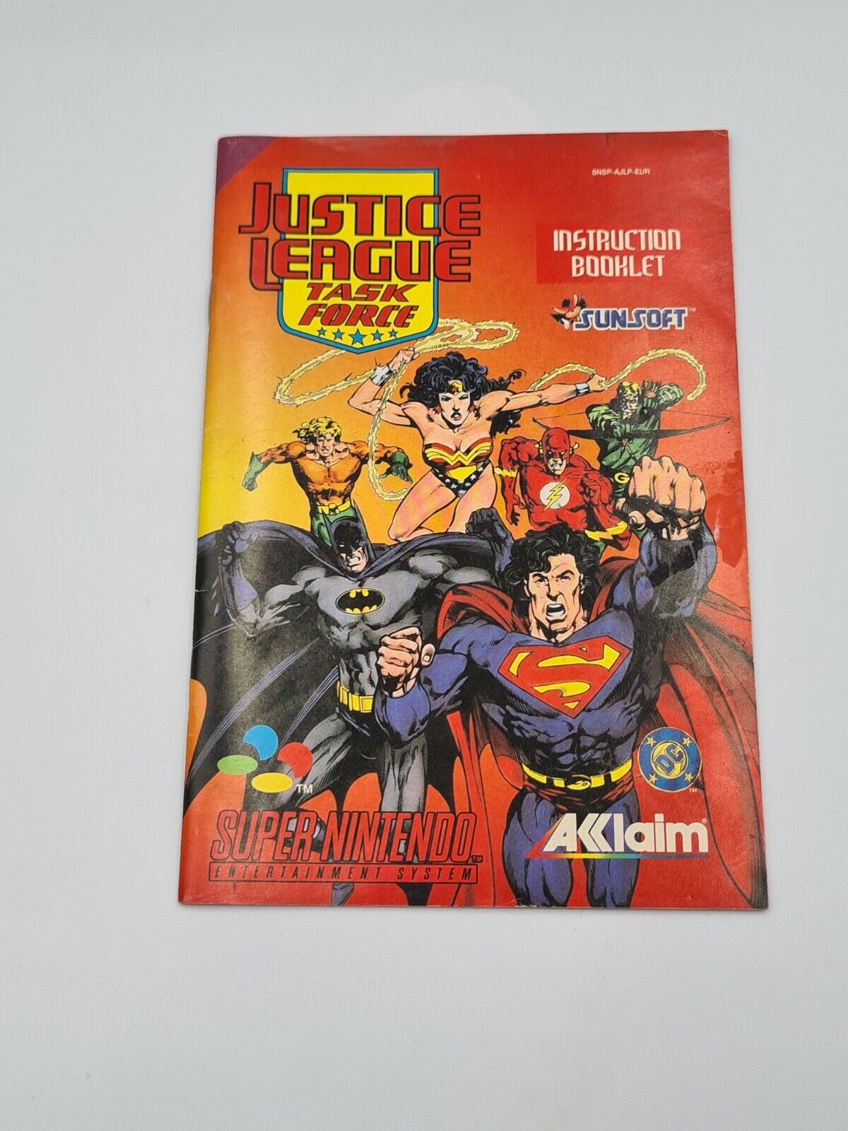 SNES Super Nintendo Justice League Task Force mit OVP und Anleitung EUR - T-Retro-Games