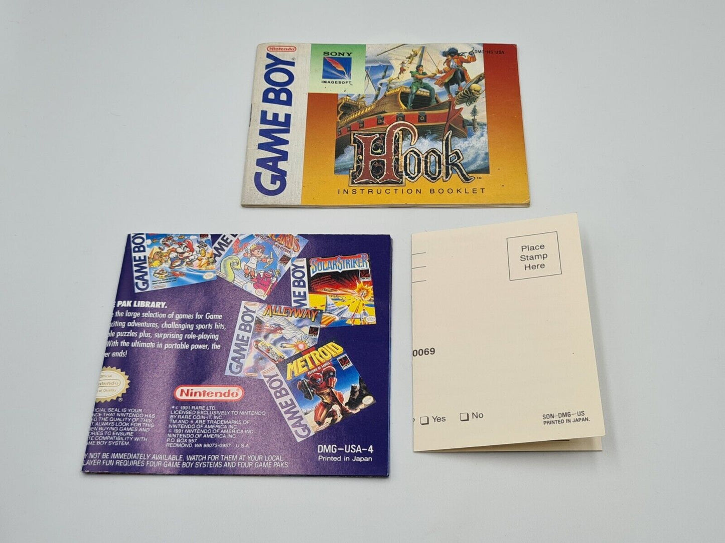 Nintendo Game Boy Classic Hook mit OVP und Anleitung USA - T-Retro-Games