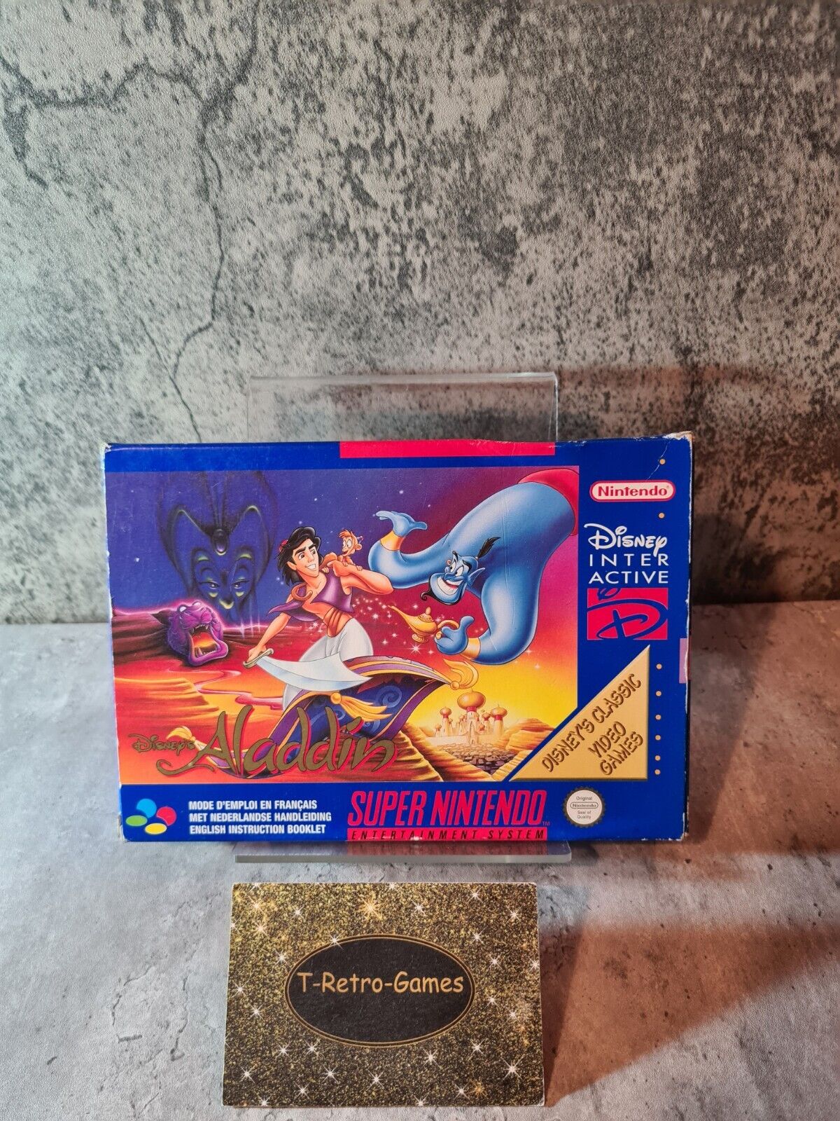 SNES Super Nintendo Disney's Aladdin mit OVP und Anleitung FAH - T-Retro-Games