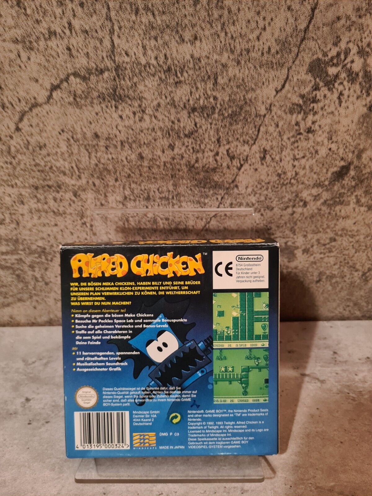 Nintendo Game Boy Classic Alfred Chicken mit OVP und Anleitung NOE - T-Retro-Games