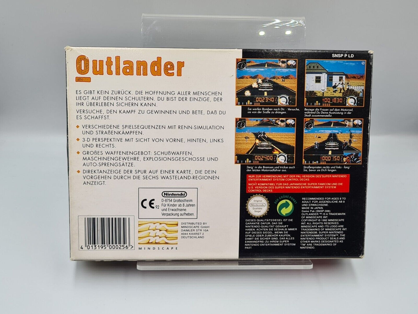 SNES Super Nintendo Outlander mit OVP und Anleitung NOE - T-Retro-Games