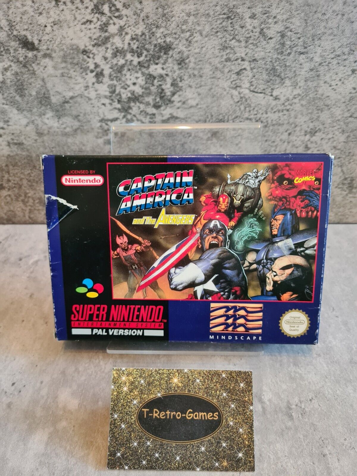 SNES Super Nintendo Captain America and The Avengers mit OVP und Anleitung EUR - T-Retro-Games