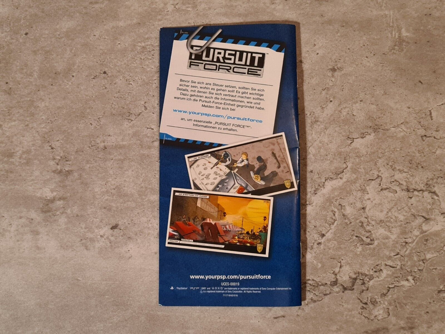 Sony PSP Spiel Pursuit Force mit OVP und Anleitung Deutsch - T-Retro-Games