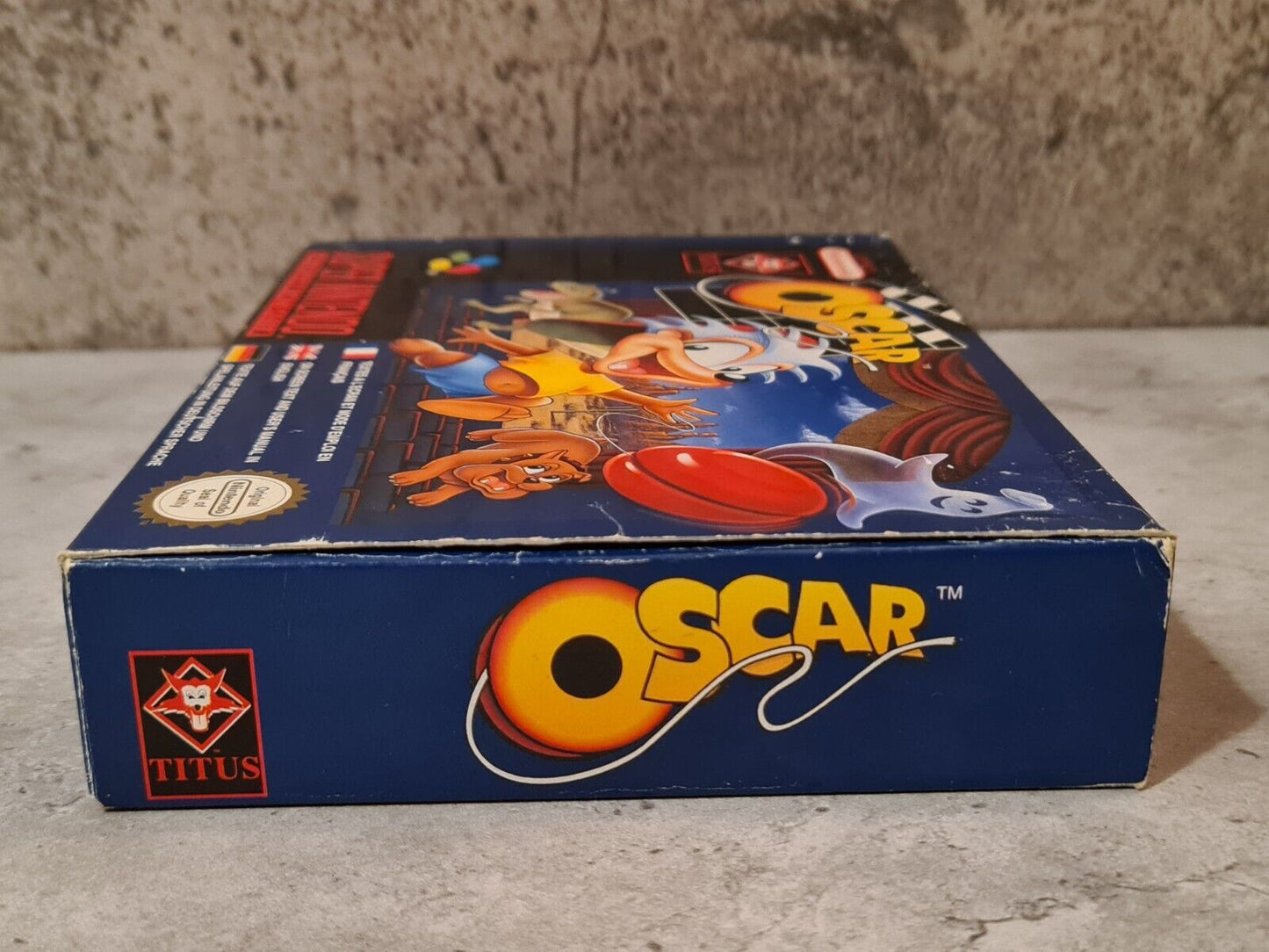 SNES Super Nintendo Oscar mit OVP und Anleitung EUR - T-Retro-Games