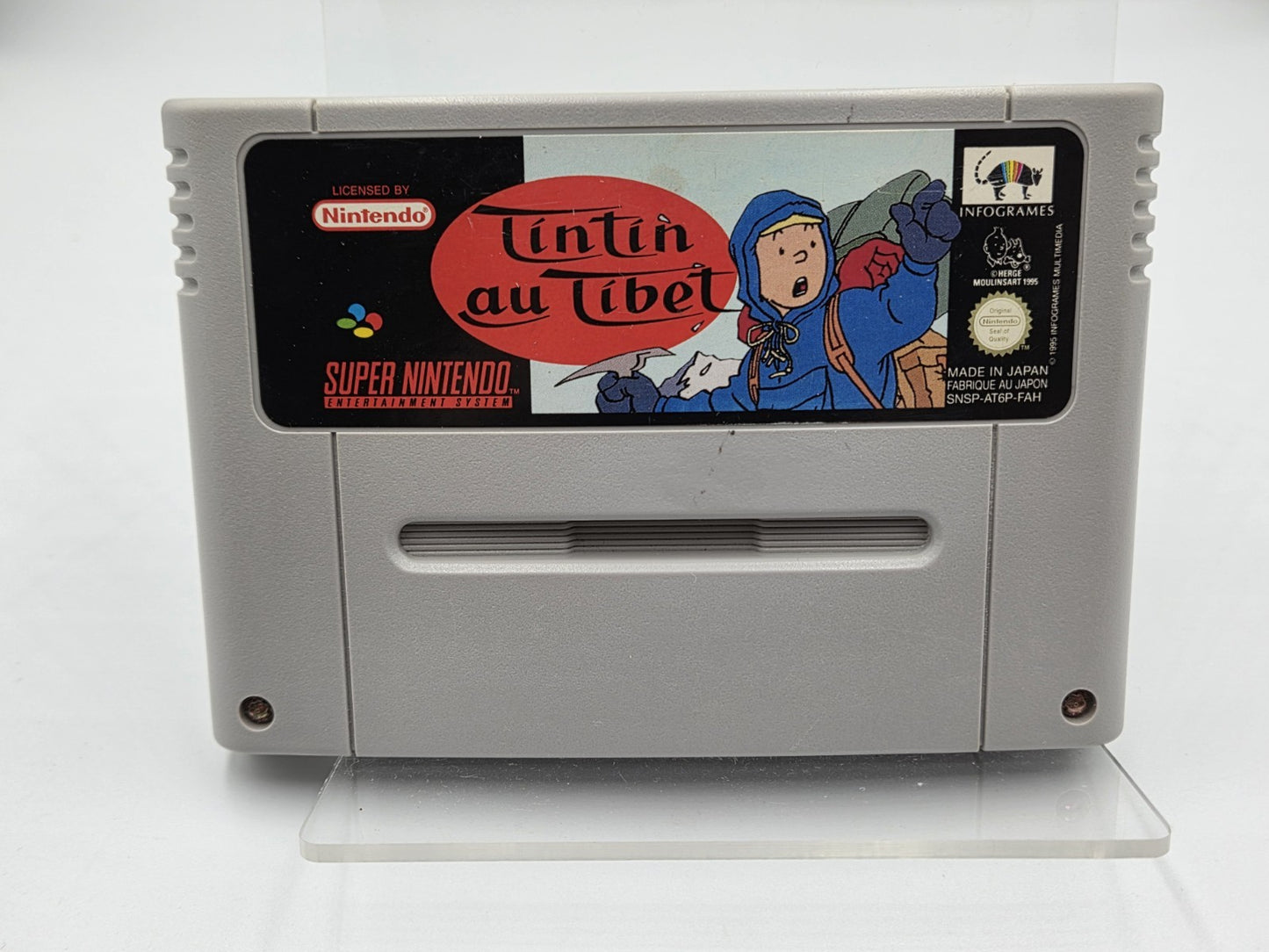 SNES Super Nintendo TinTin au Tibet Modul FAH - T-Retro-Games